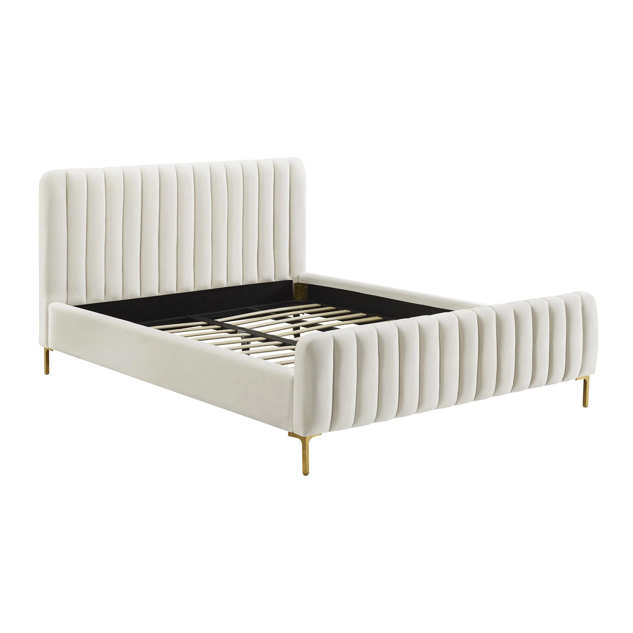 Angela Cream Bed in Queen - Image 4
