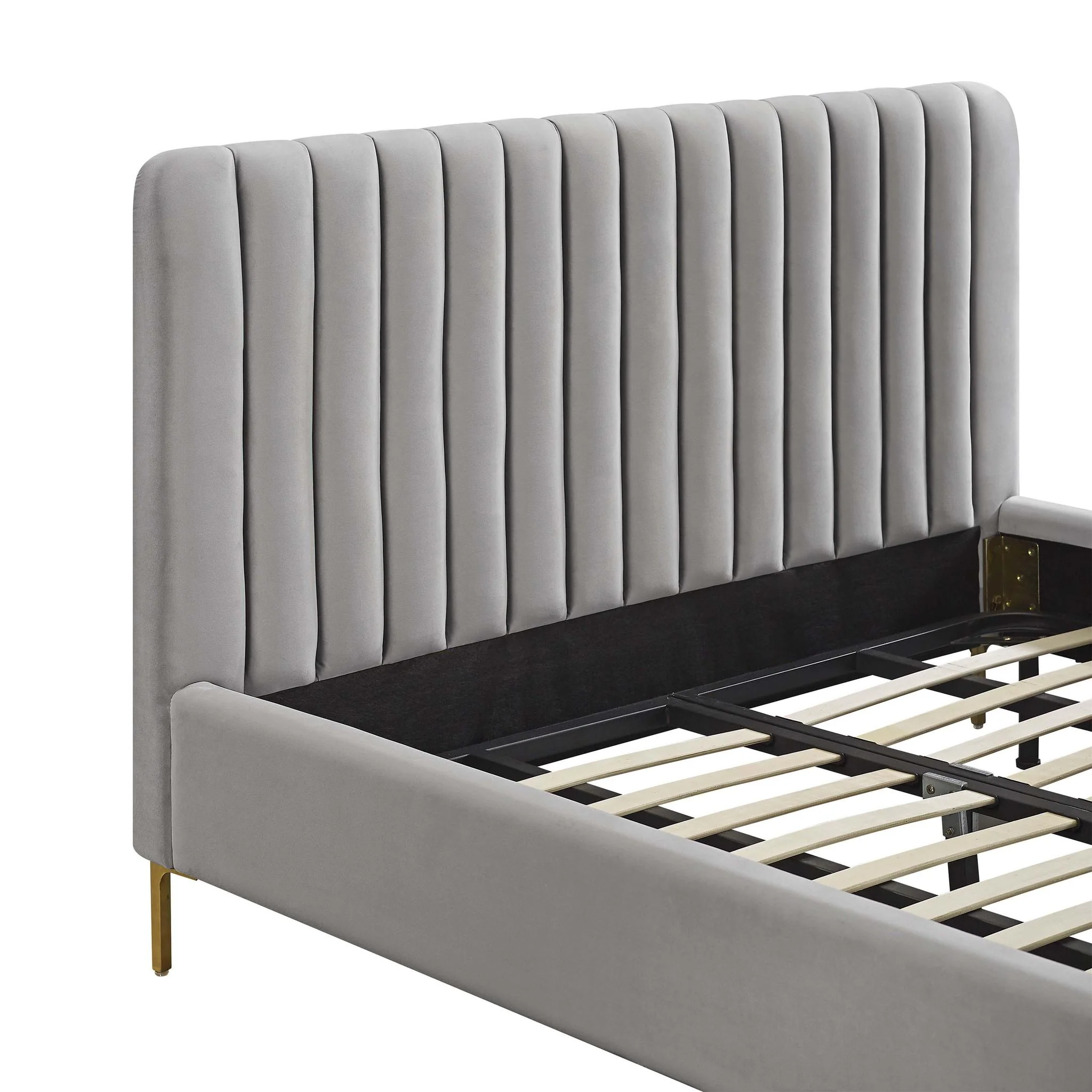 Angela Grey Bed in Queen - Image 5
