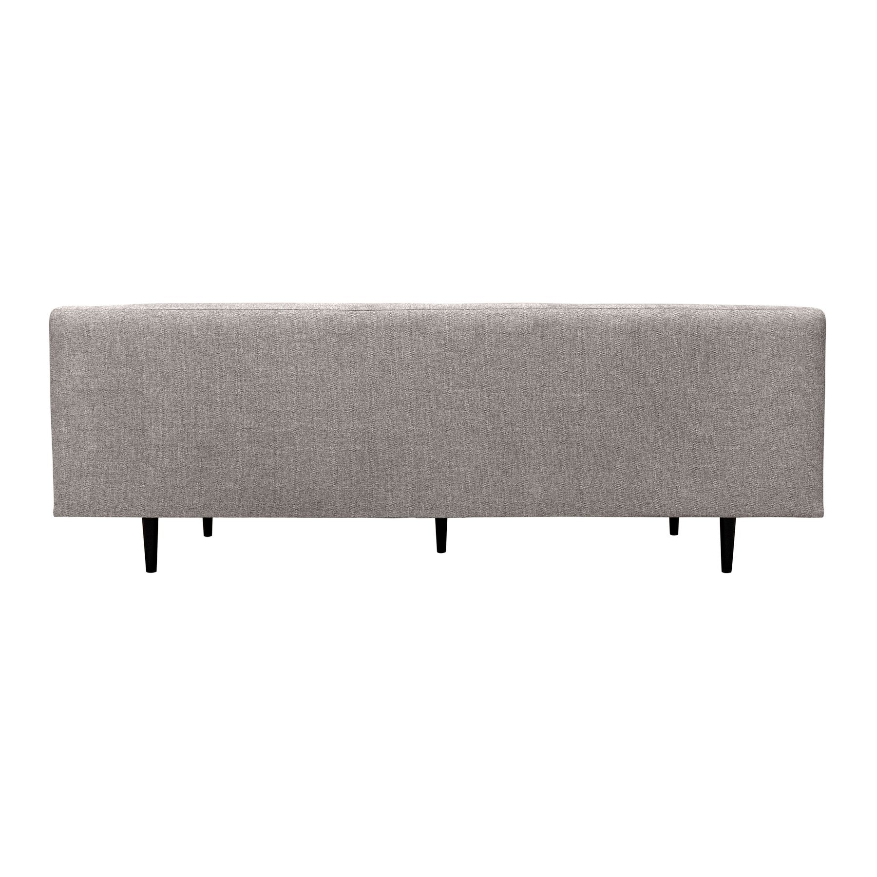 Annabelle 80" Gray Fabric Sofa with Black Wood Legs - Image 4