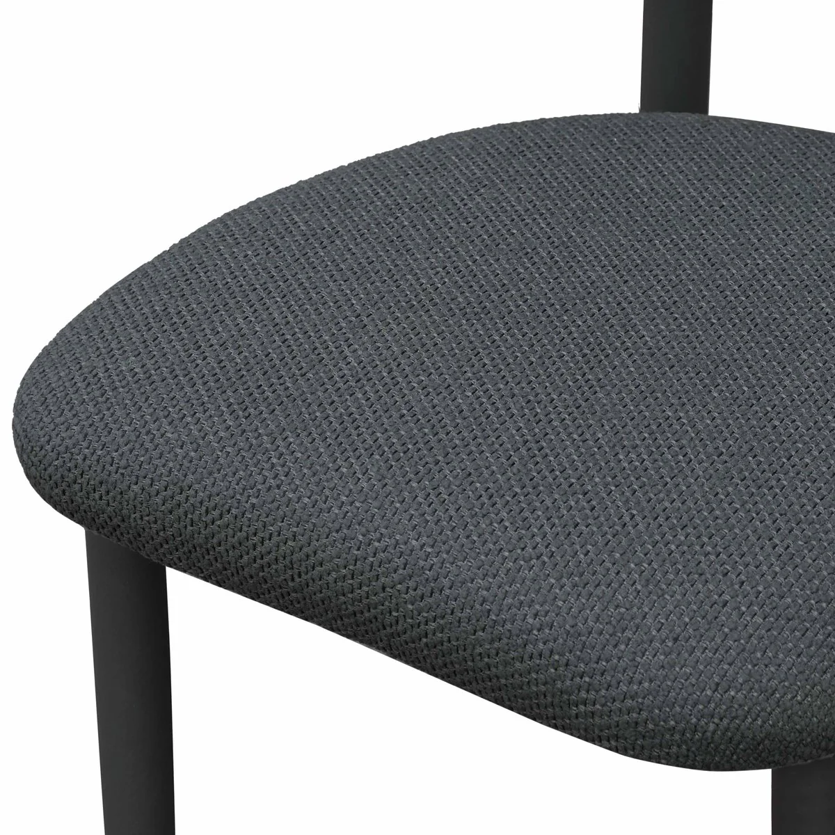 Annika Black Textured Outdoor Dining Side Chair - Image 6