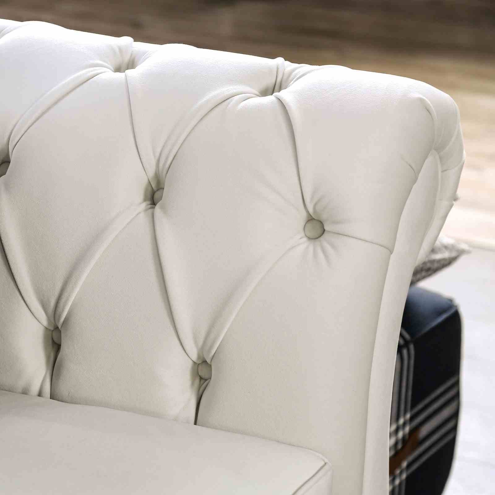 Antoinette Loveseat, White - Image 5