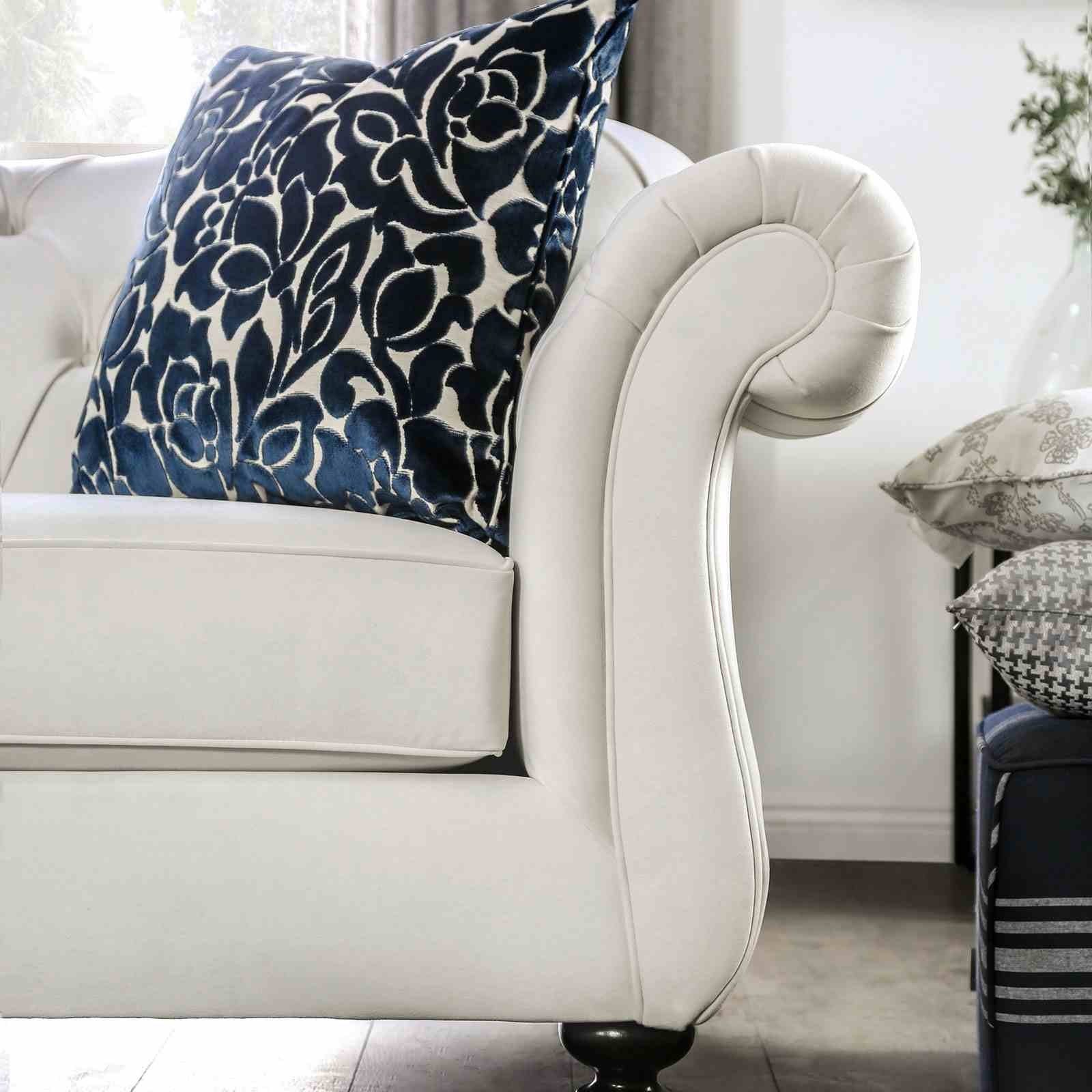 Antoinette Loveseat, White - Image 6