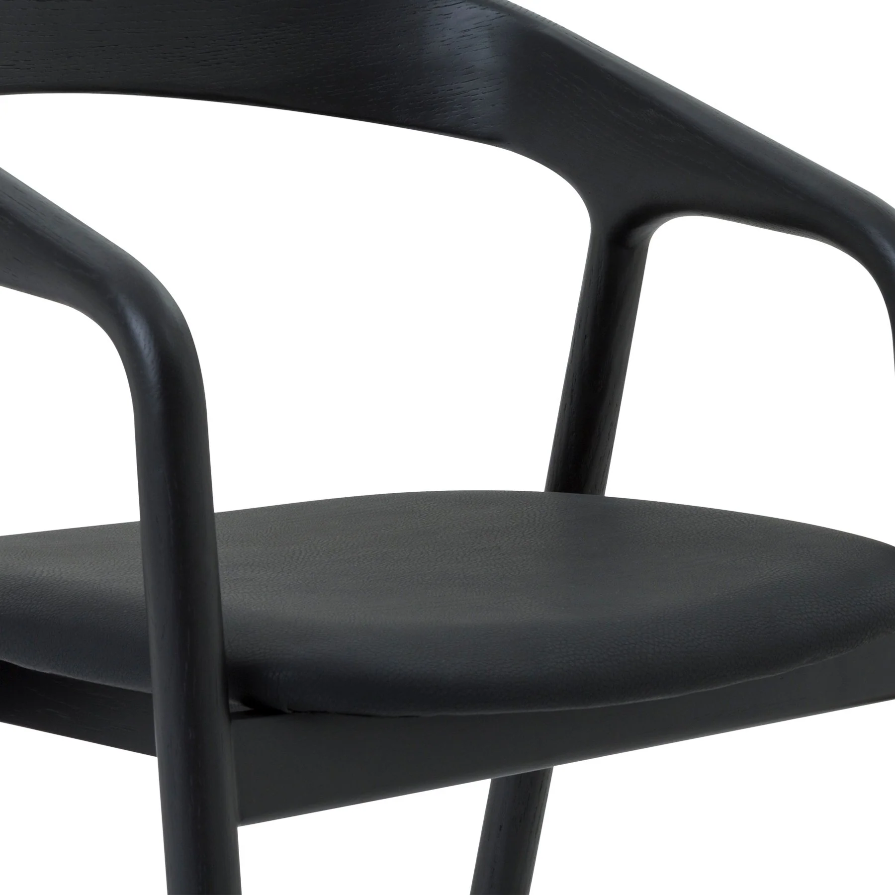Apache Black Oak Wood and Faux Leather Counter Stool - Image 8