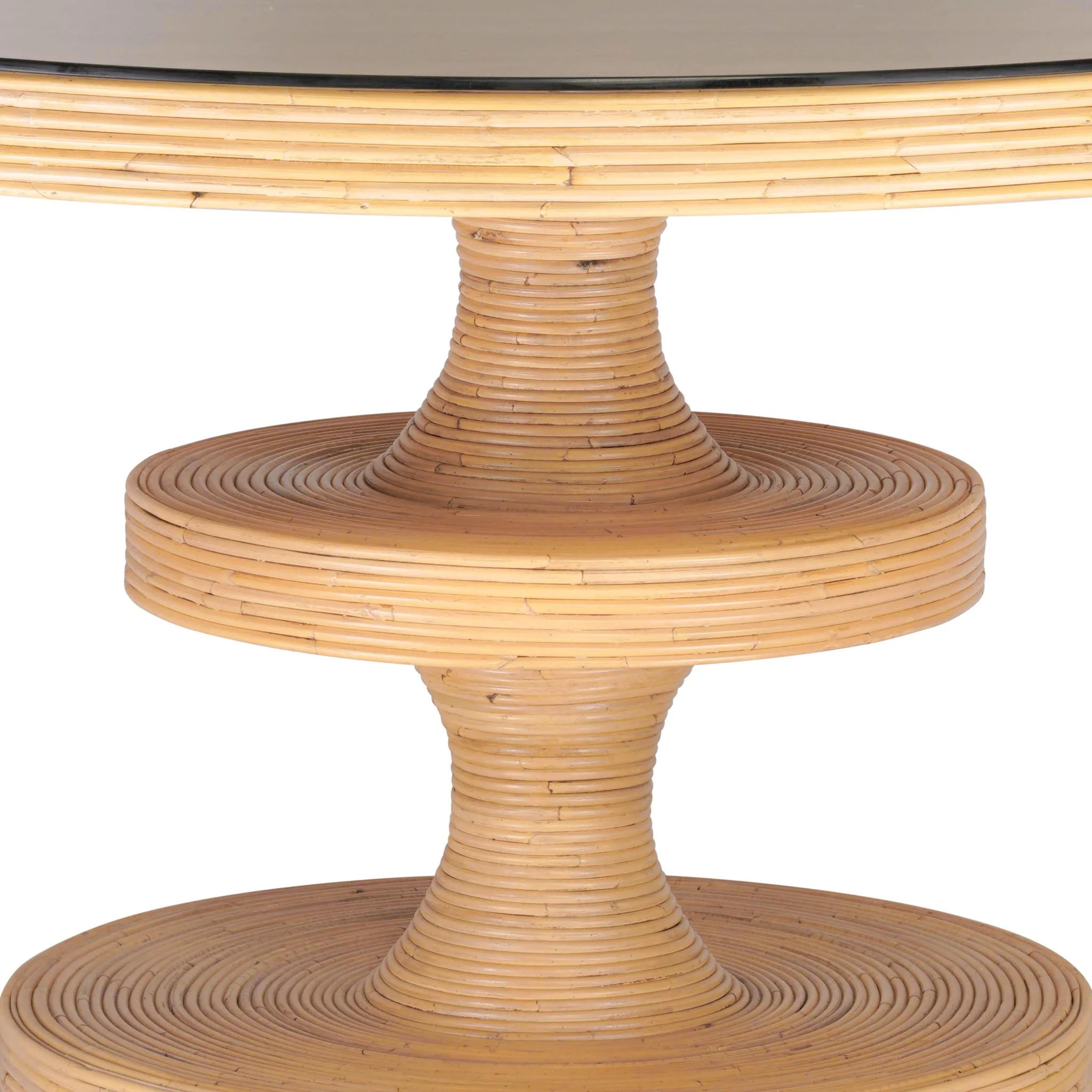 Apollonia Natural Rattan Round Dining Table - Image 5