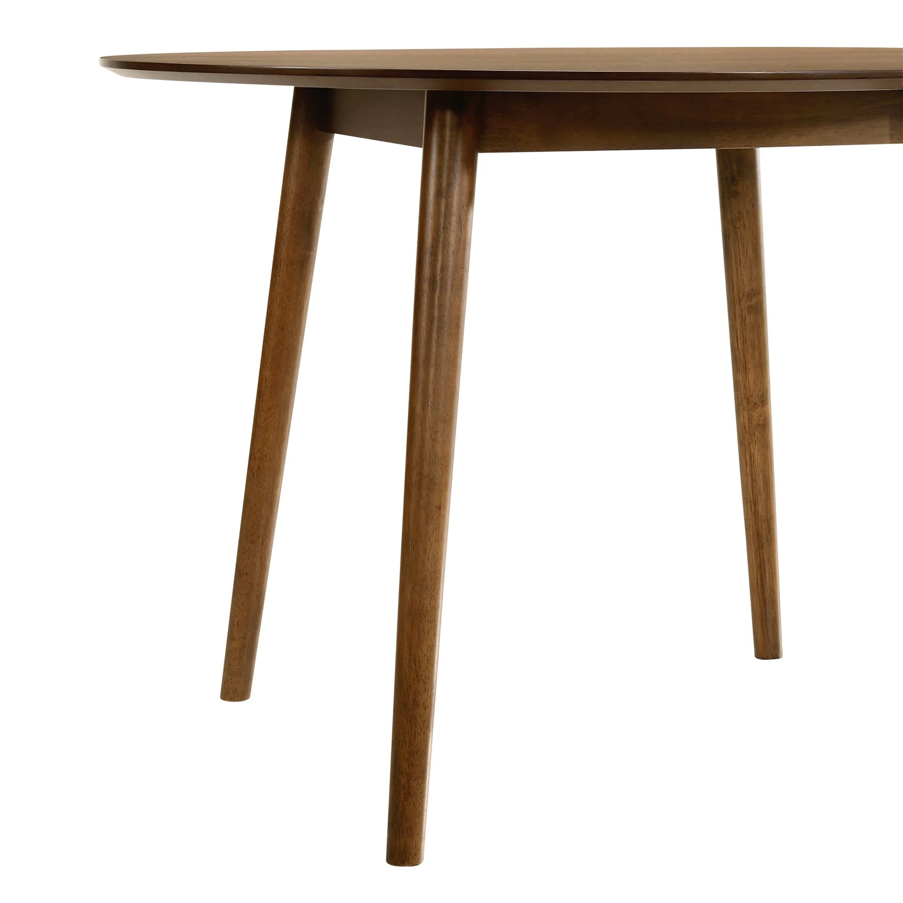 Arcadia 48" Round Dining Table in Walnut Wood - Image 4