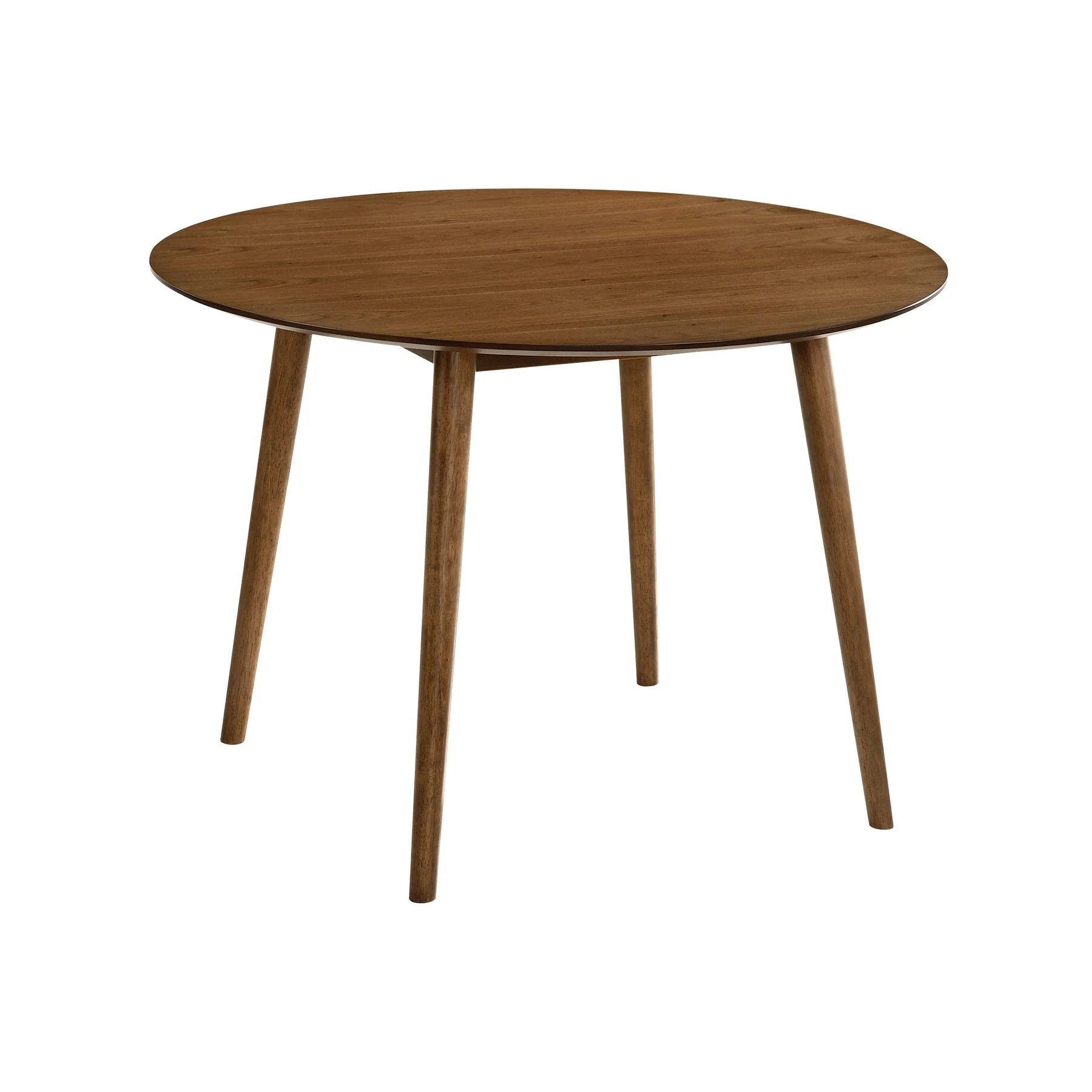 Arcadia and Azalea 42" Round Charcoal and Walnut Wood 5 Piece Dining Set - Image 4