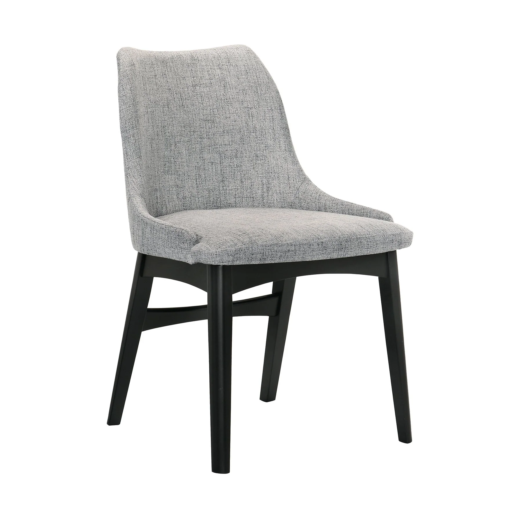 Arcadia and Azalea 42" Round Gray and Black Wood 5 Piece Dining Set - Image 2