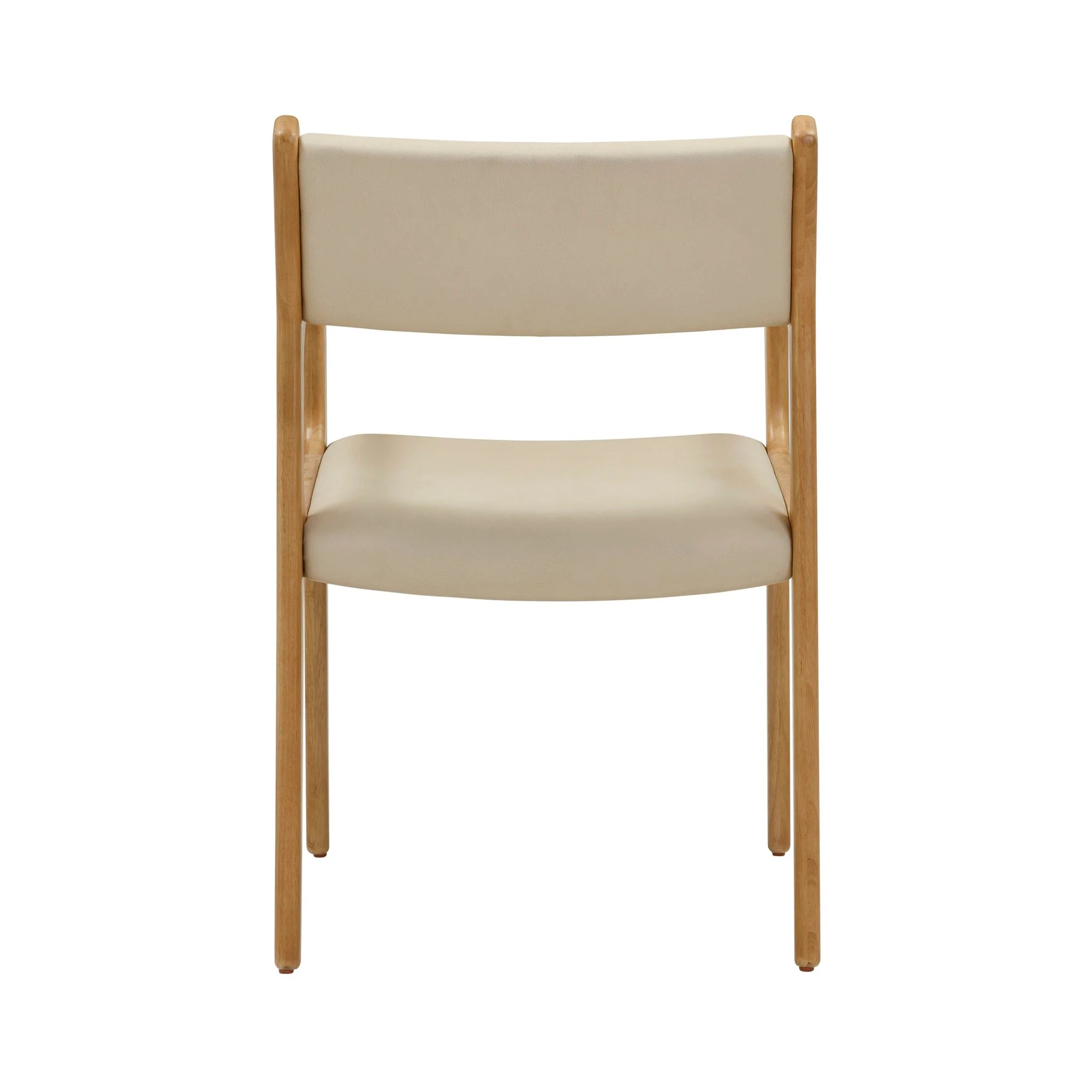 Ari Cream Performance Vegan Leather Dining Chair - Set of 2 - Image 4