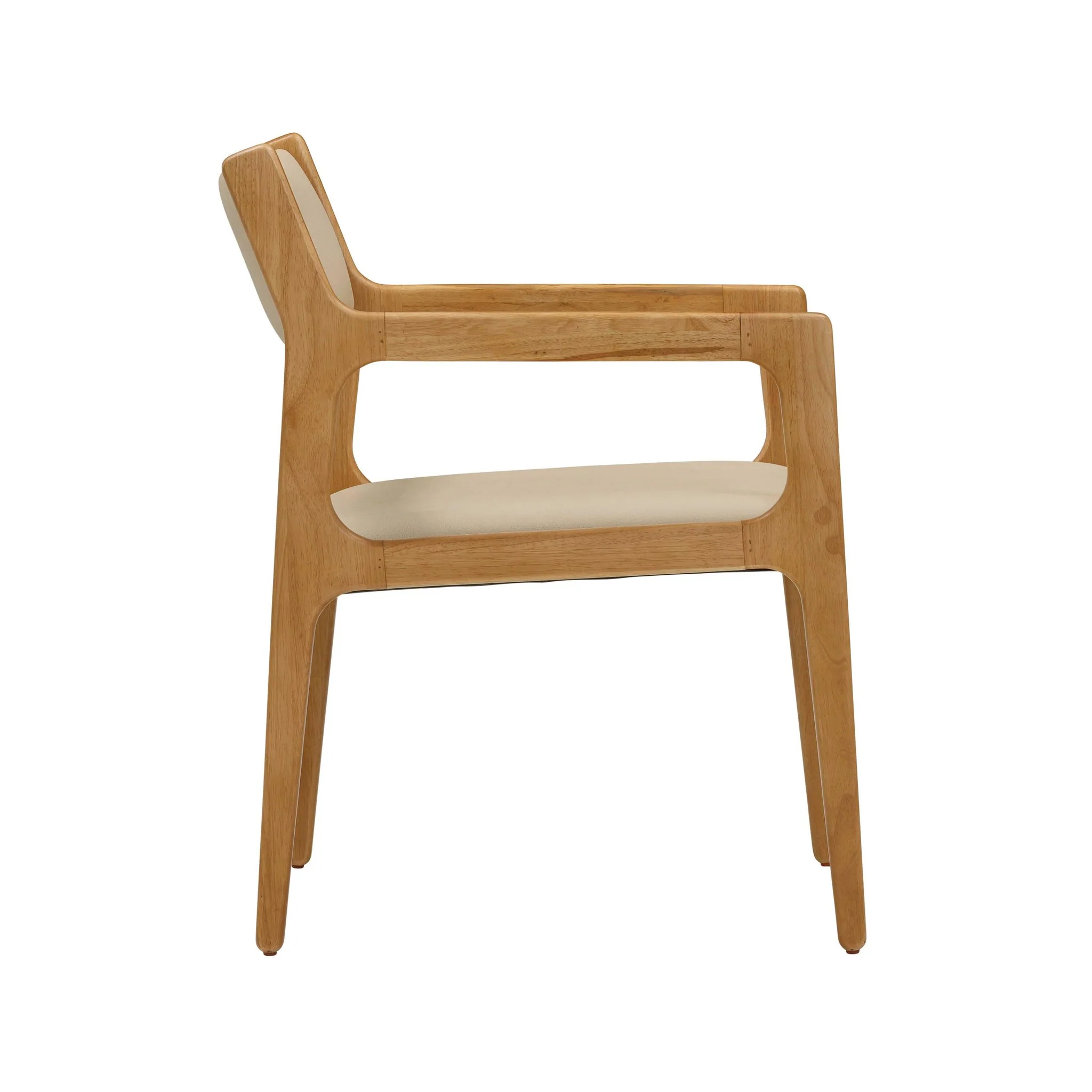 Ari Cream Performance Vegan Leather Dining Chair - Set of 2 - Image 5