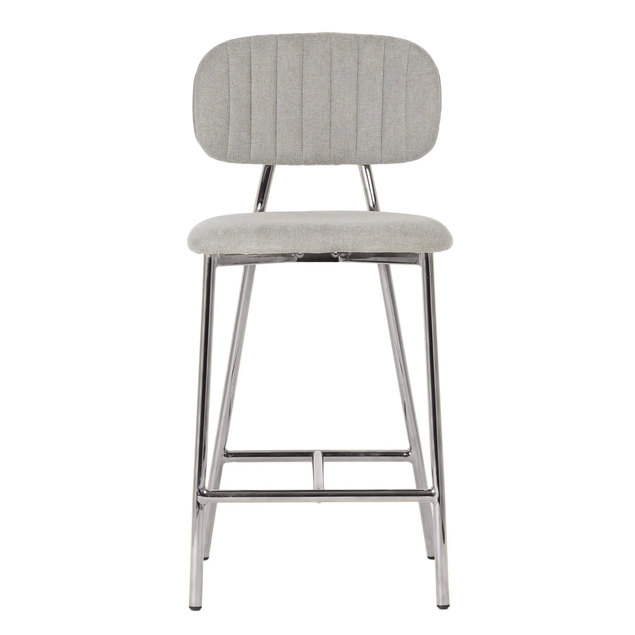 Ariana Grey Counter Stool - Silver Legs (Set of 2) - Image 4