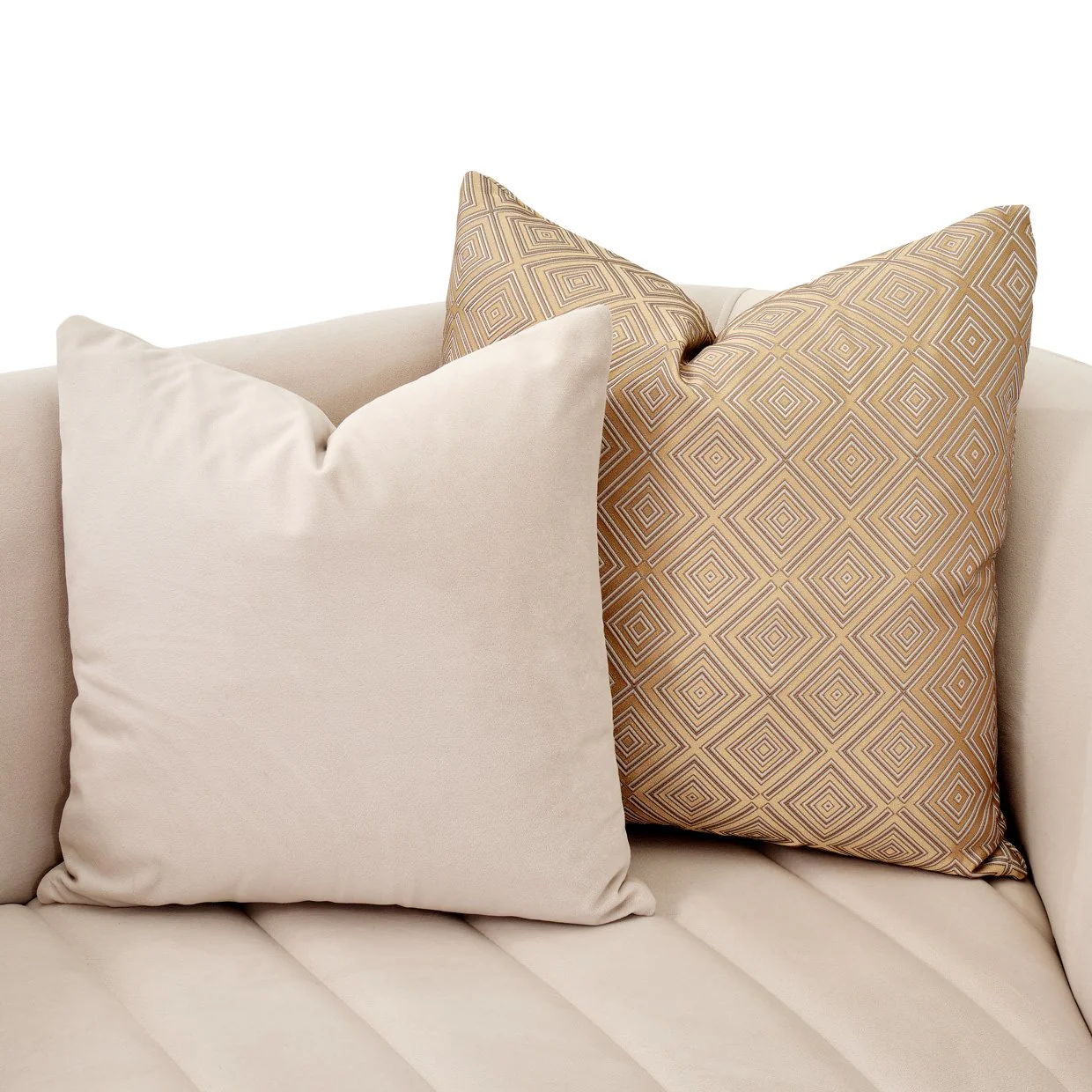 Ariana Loveseat - Beige/Gold - Image 10