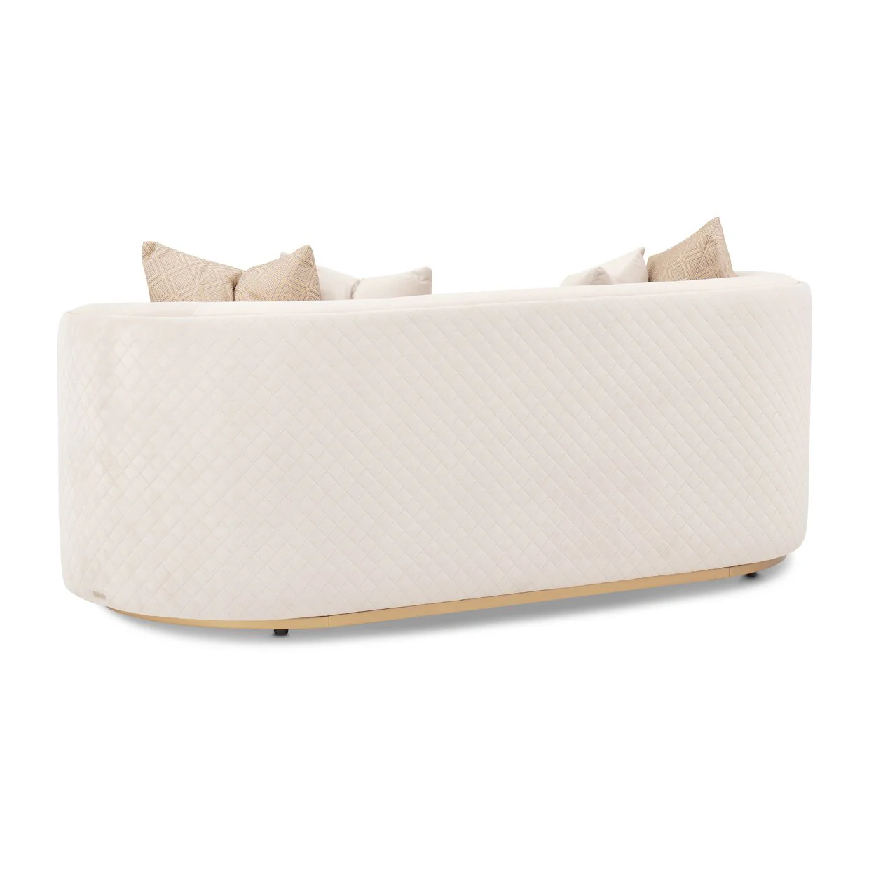 Ariana Loveseat - Beige/Gold - Image 6