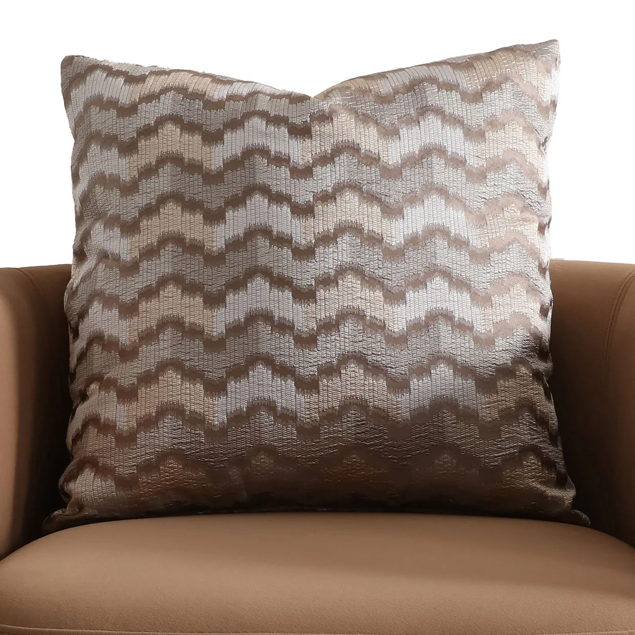 Ariana Velvet Accent Chair - Caramel/Gold - Image 5