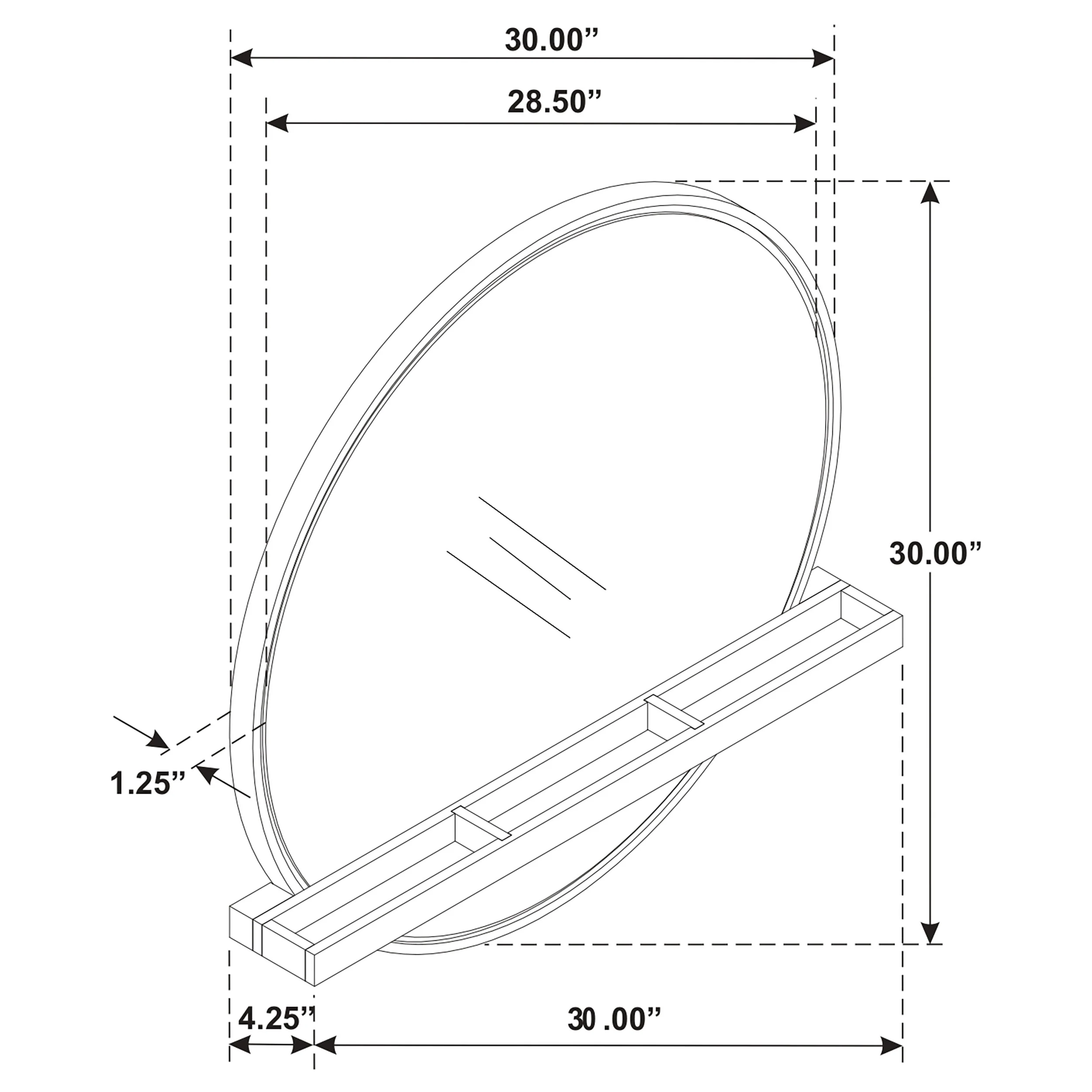 Arini Makeup Vanity Wall Mirror - Image 13