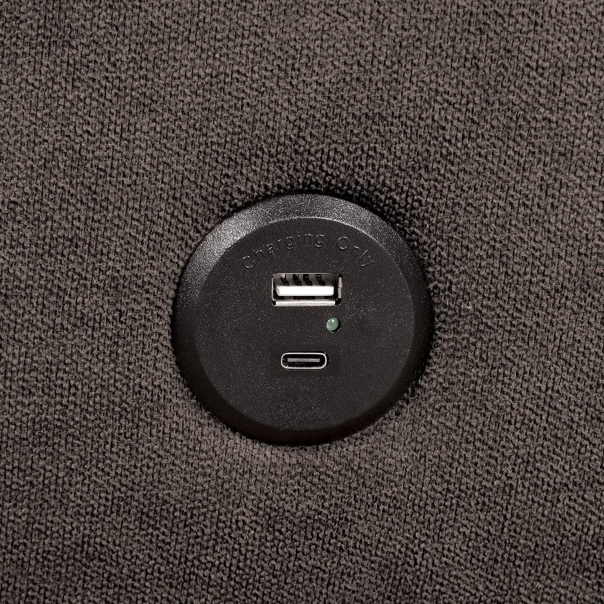 Aristide Futon Sofa, Dark Gray - Image 4