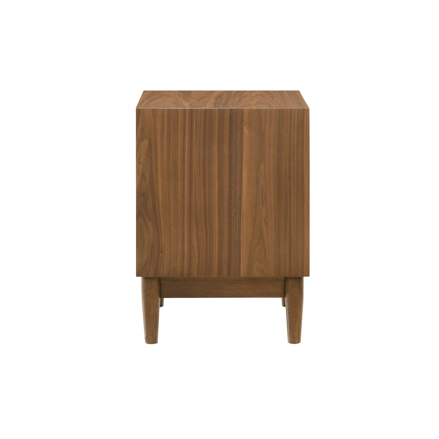 Artemio 2 Drawer Wood Nightstand with Shelf in Walnut Finish - Image 6