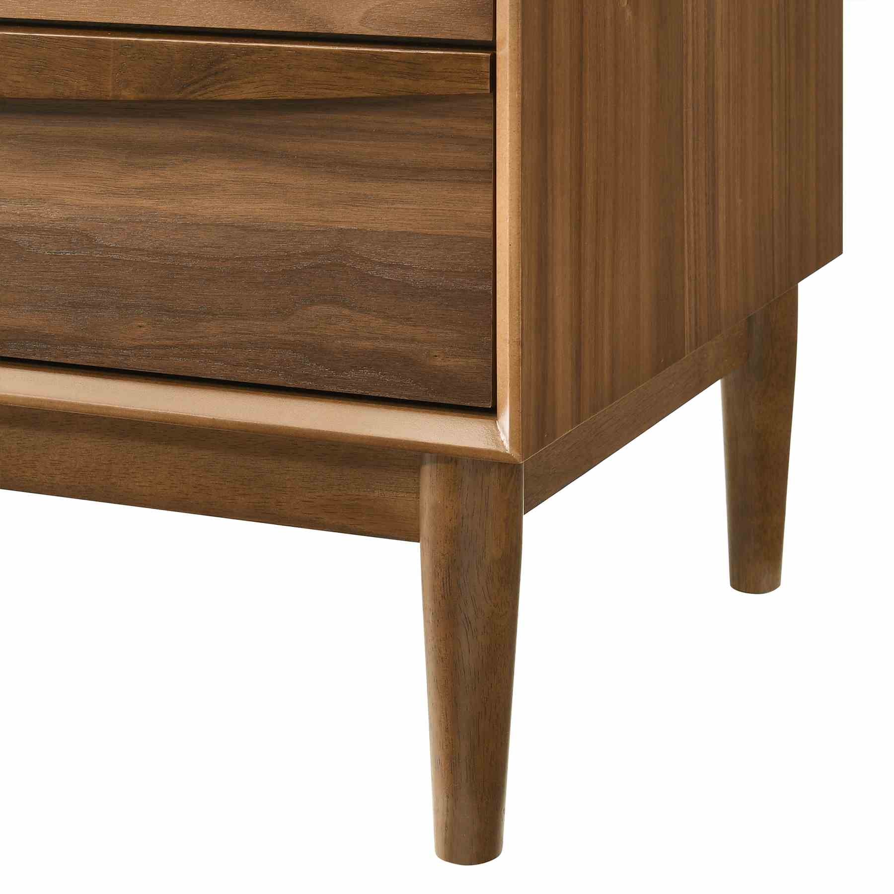 Artemio King 3 Piece Wood Bedroom Set in Walnut Finish - Image 9