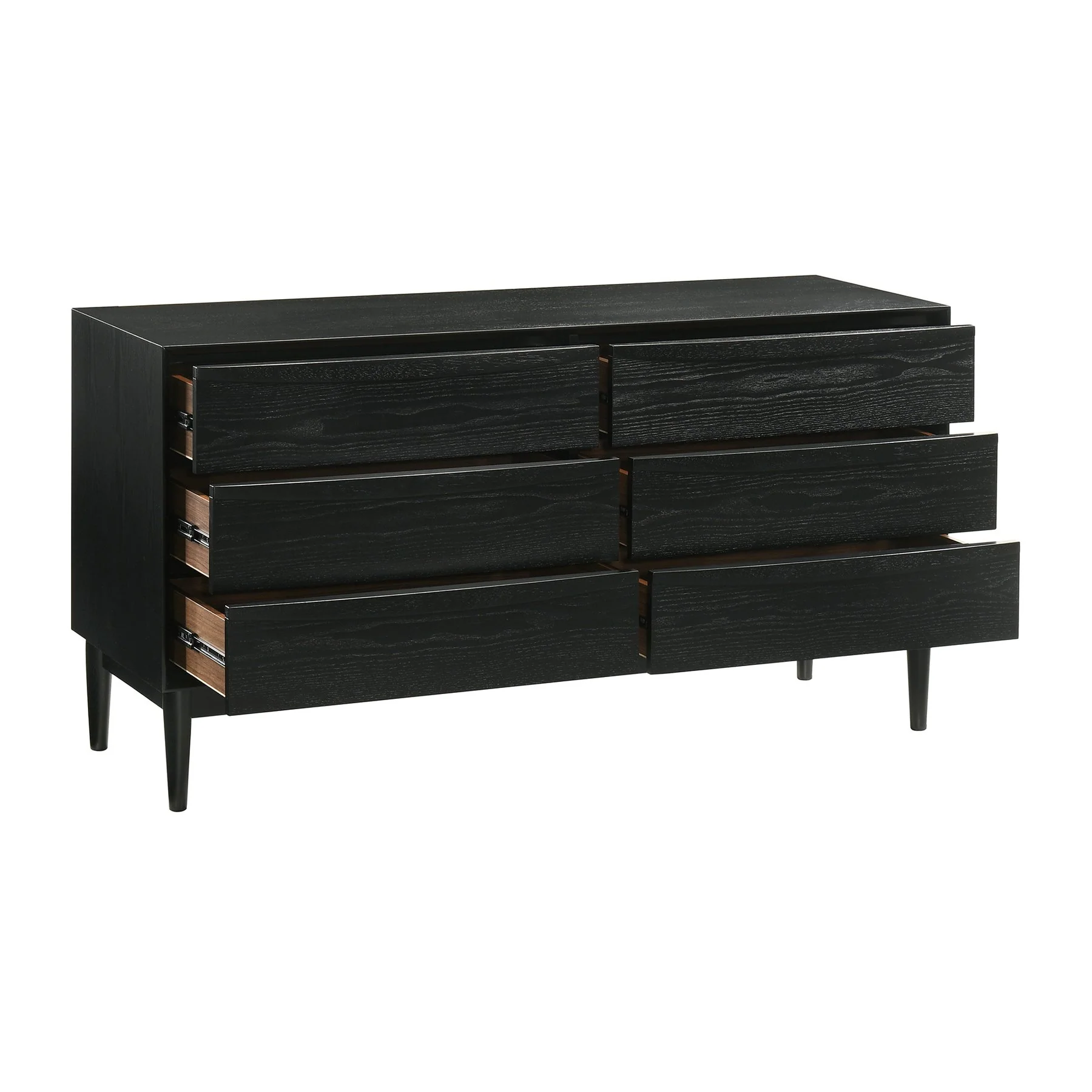 Artemio King 4 Piece Wood Bedroom Set in Black Finish - Image 5