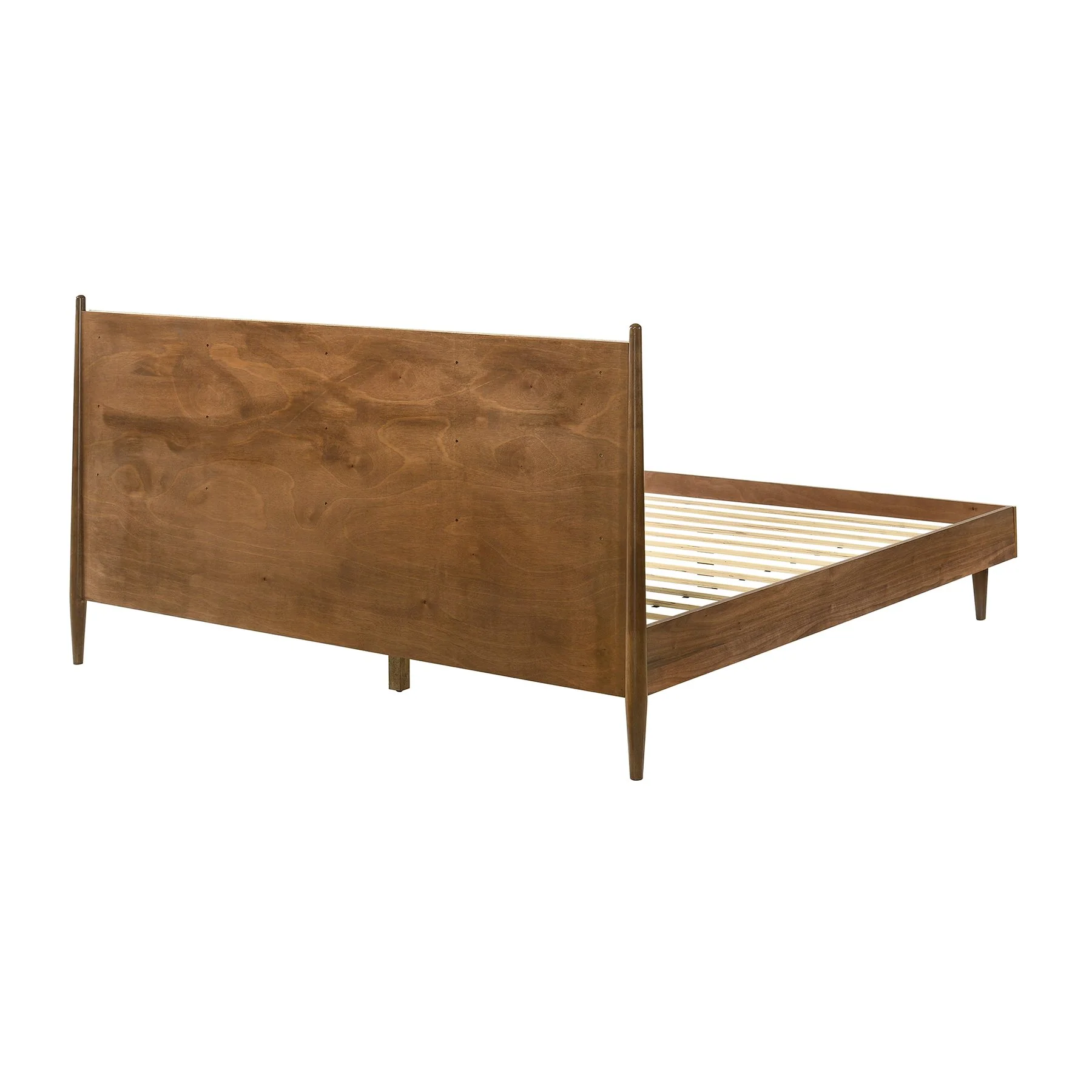 Artemio King Platform Wood Bed Frame in Walnut Finish - Image 5