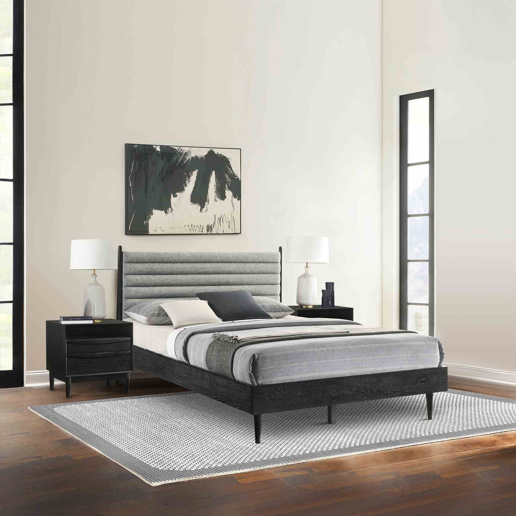 Artemio Queen 3 Piece Wood Bedroom Set in Black Finish - Image 11