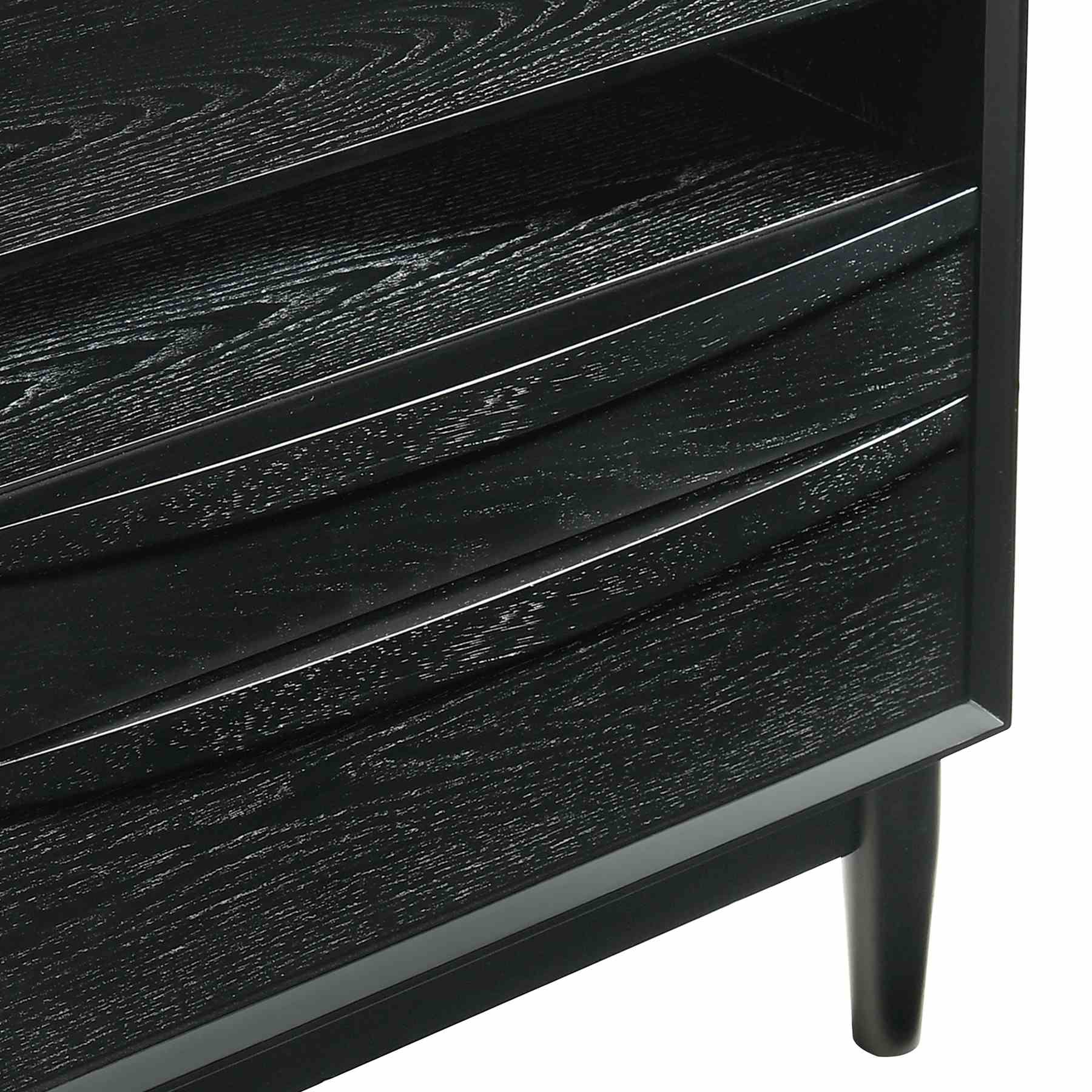 Artemio Queen 3 Piece Wood Bedroom Set in Black Finish - Image 9