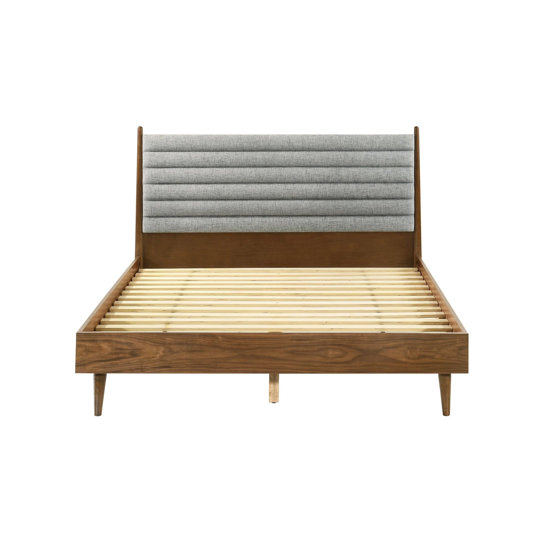 Artemio Queen 3 Piece Wood Bedroom Set in Walnut Finish - Image 3