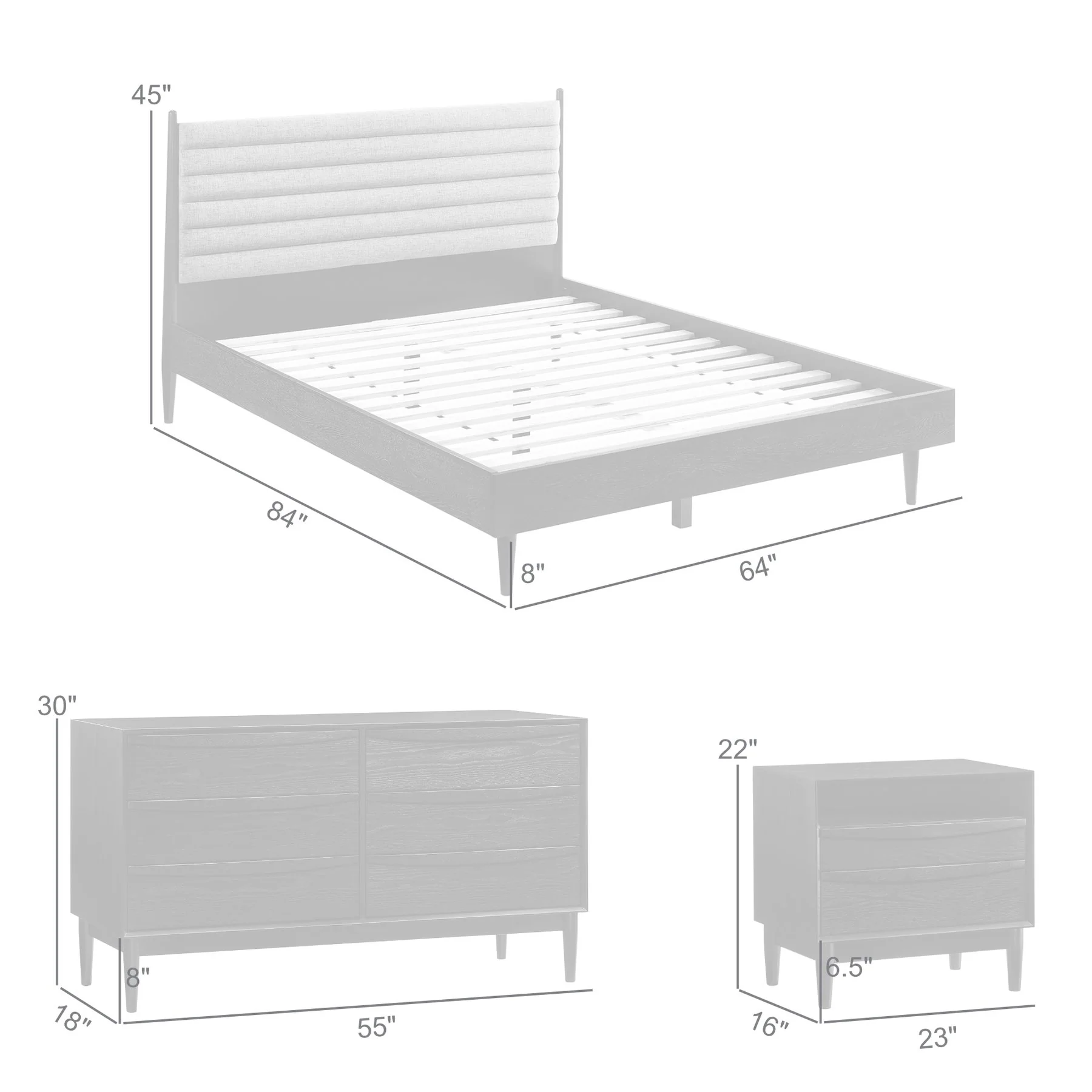 Artemio Queen 4 Piece Wood Bedroom Set in Black Finish - Image 12