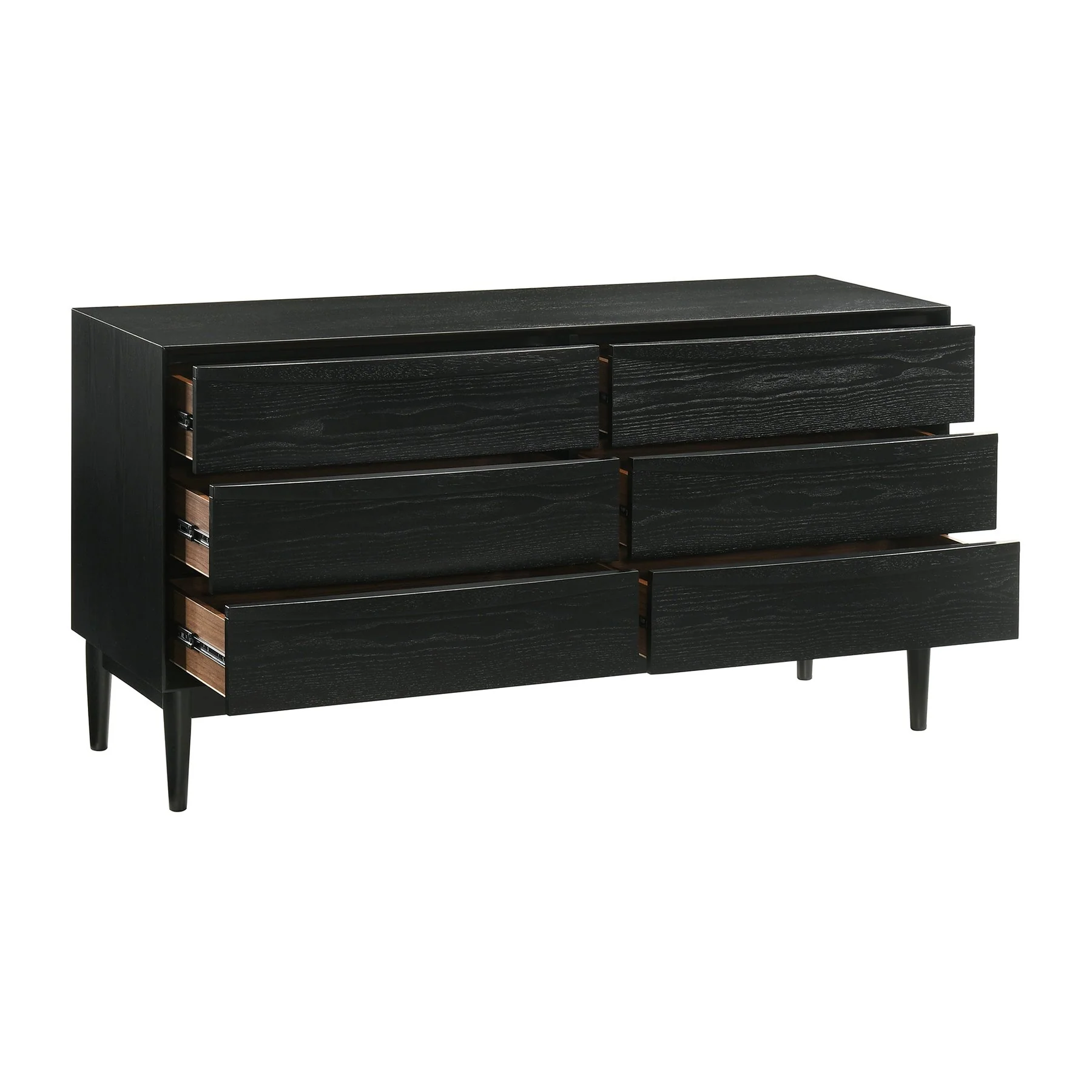 Artemio Queen 4 Piece Wood Bedroom Set in Black Finish - Image 5
