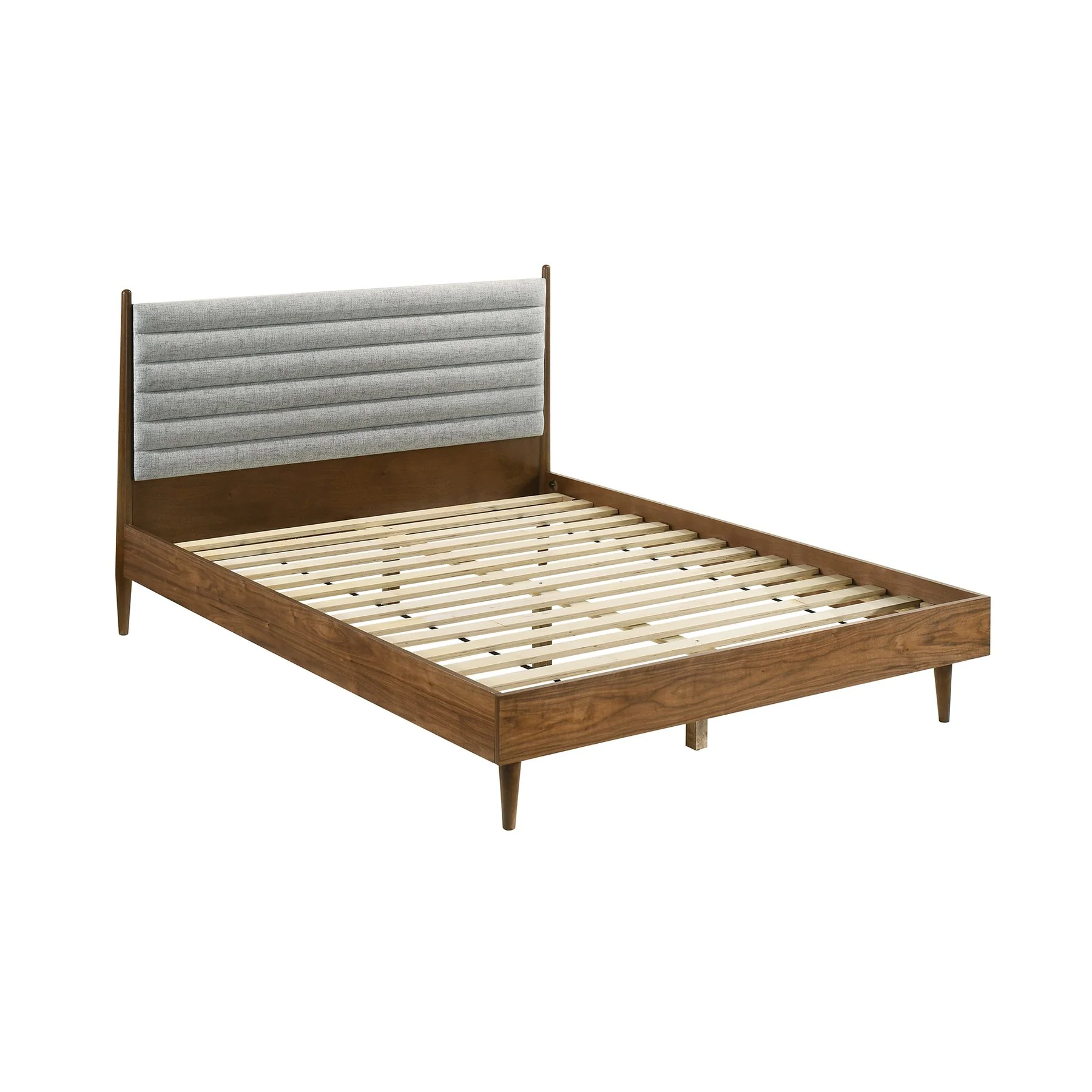 Artemio Queen 4 Piece Wood Bedroom Set in Walnut Finish - Image 2
