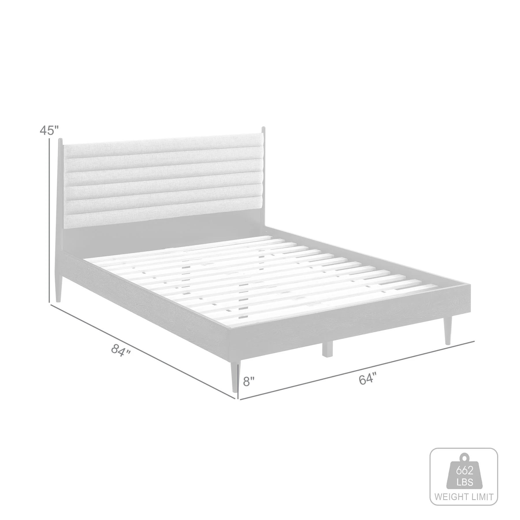 Artemio Queen Platform Wood Bed Frame in Black Finish - Image 10