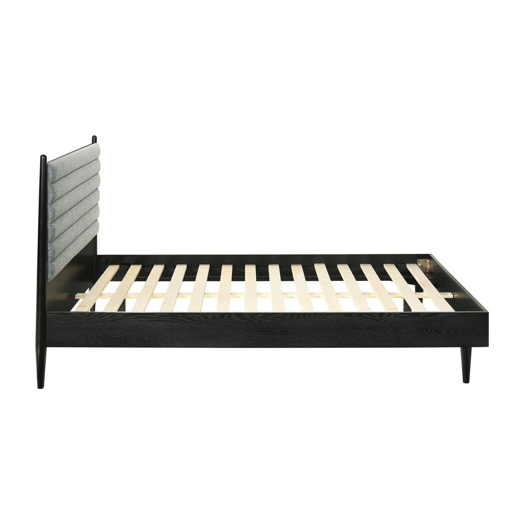 Artemio Queen Platform Wood Bed Frame in Black Finish - Image 4
