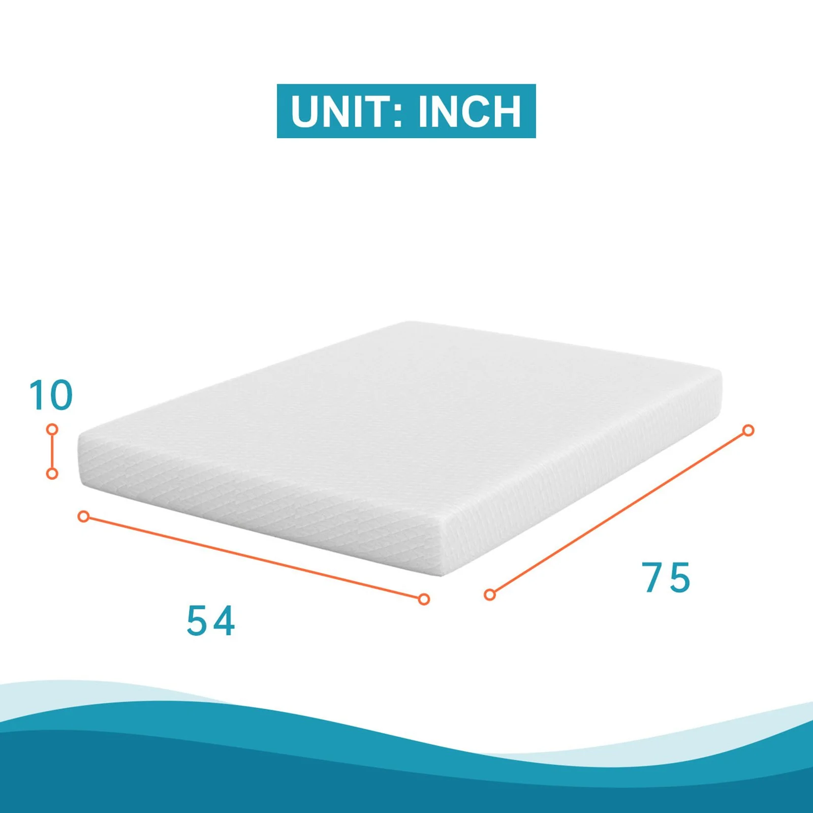 Artemisia 10" Full Memory Foam Mattress (Roll-In-Box) - Image 2
