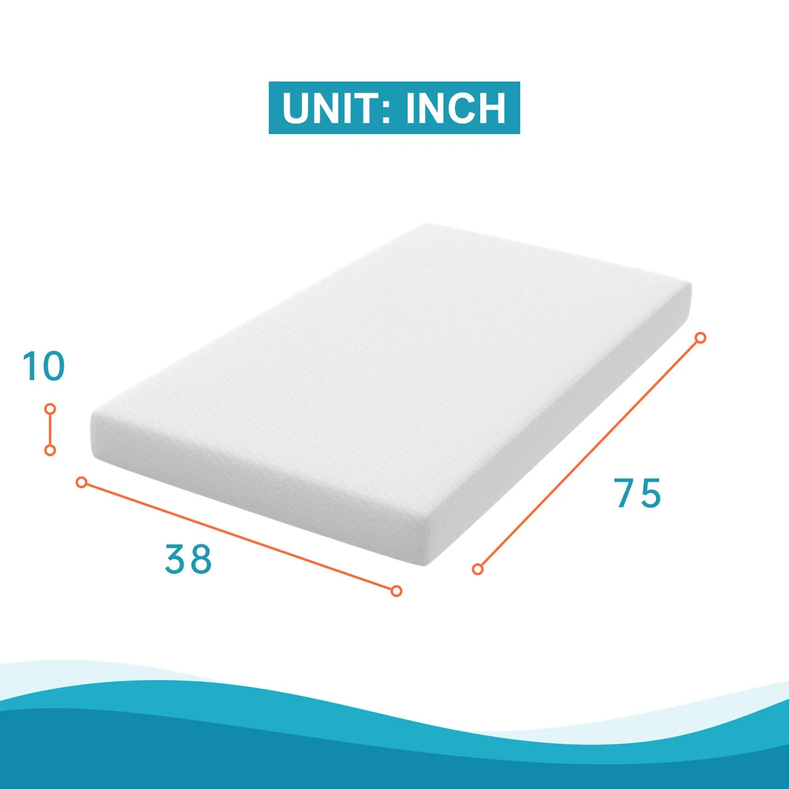 Artemisia 10" Twin XL Memory Foam Mattress (Roll-In-Box) - Image 2