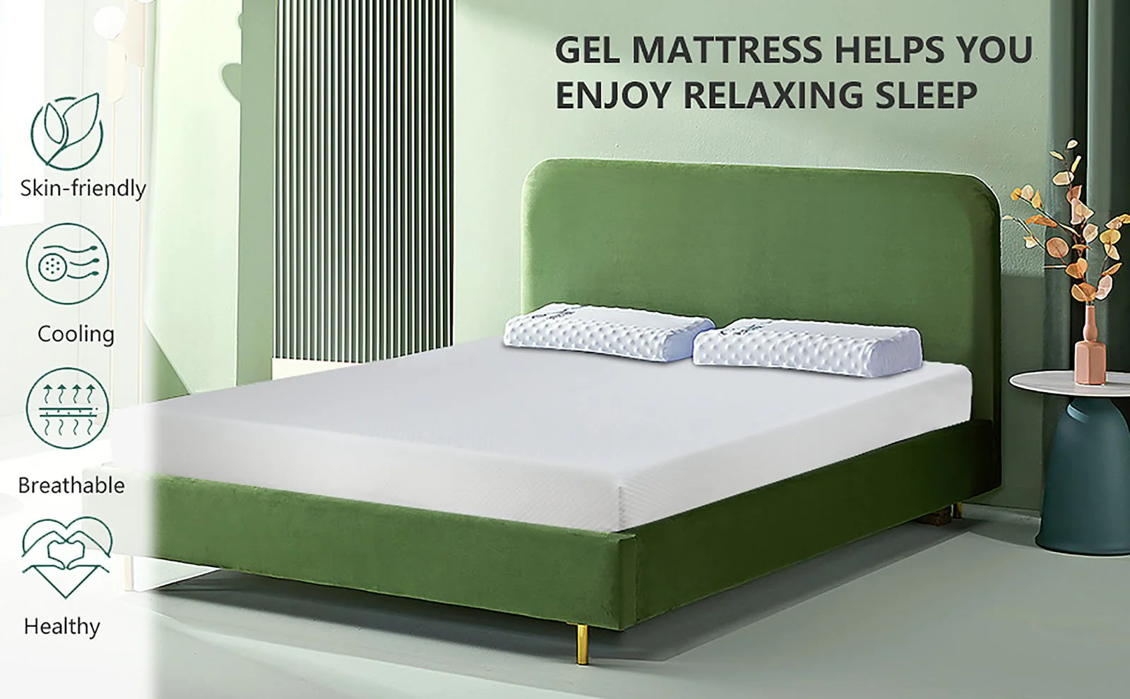 Artemisia 12" Queen Memory Foam Mattress (Roll-In-Box) - Image 3
