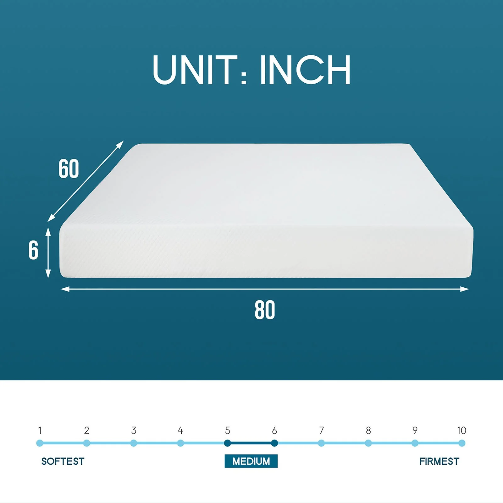 Artemisia 6" Queen Memory Foam Mattress (Roll-In-Box) - Image 2