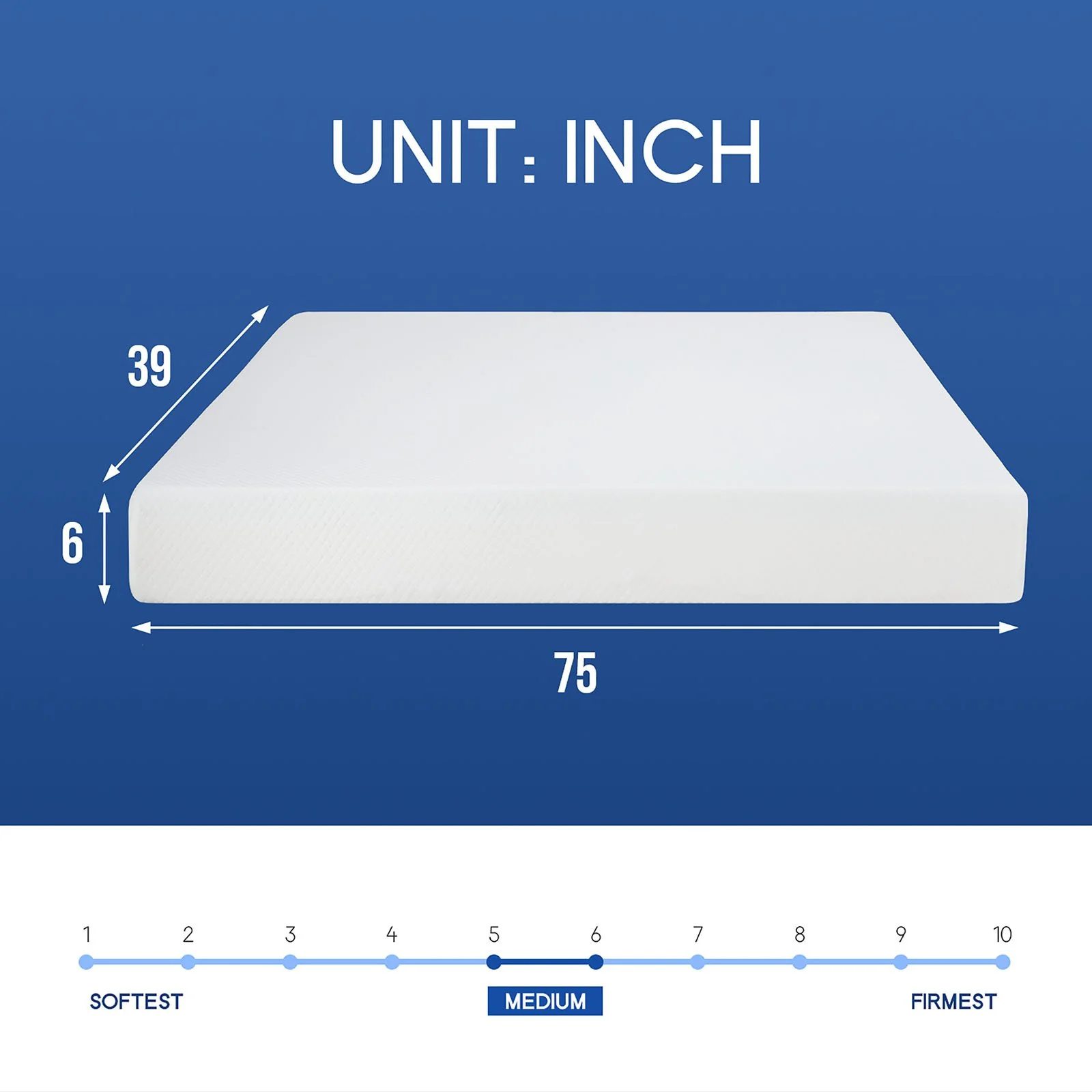 Artemisia 6" Twin XL Memory Foam Mattress (Roll-In-Box) - Image 2