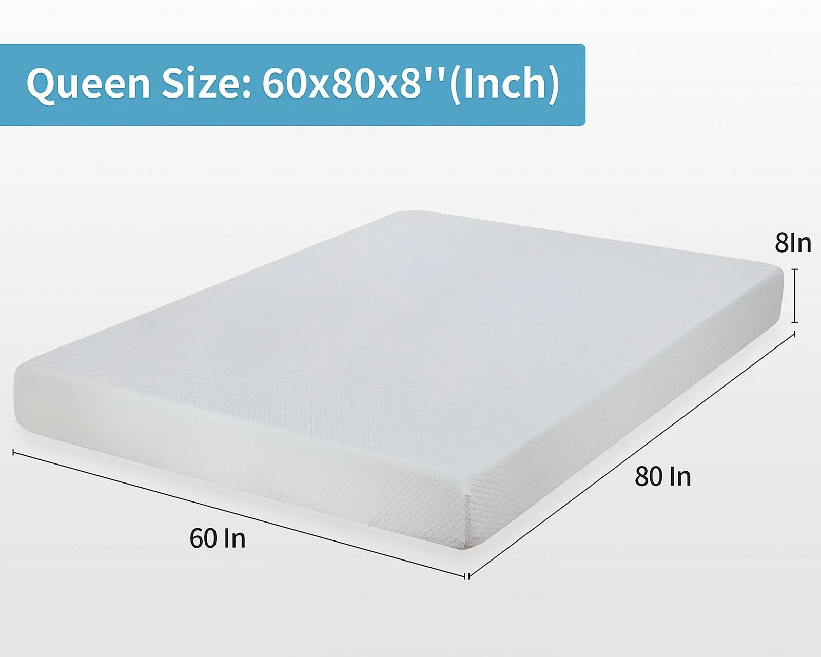 Artemisia 8" Queen Memory Foam Mattress (Roll-In-Box) - Image 2