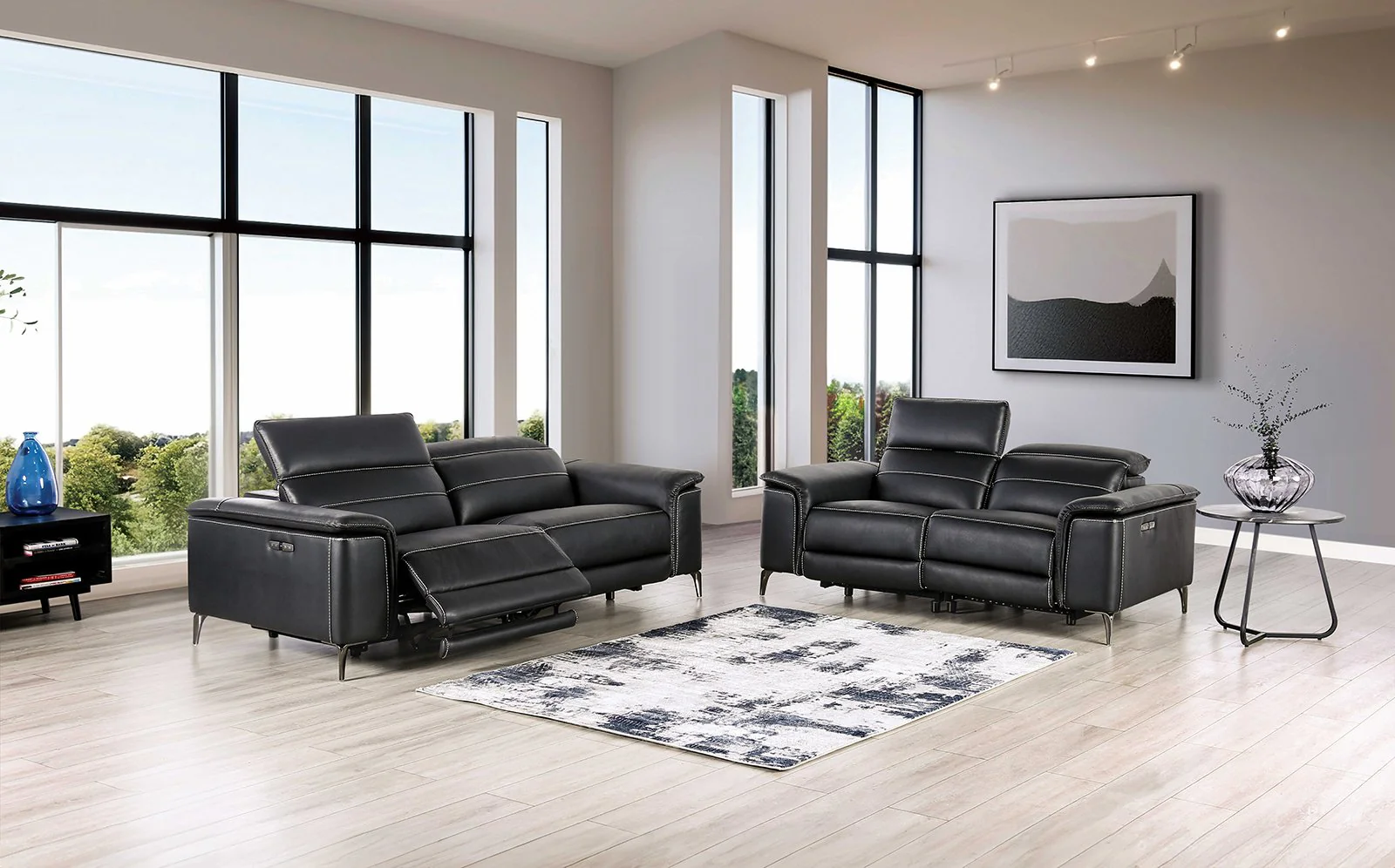 Ascona Power Recliner, Black - Image 2