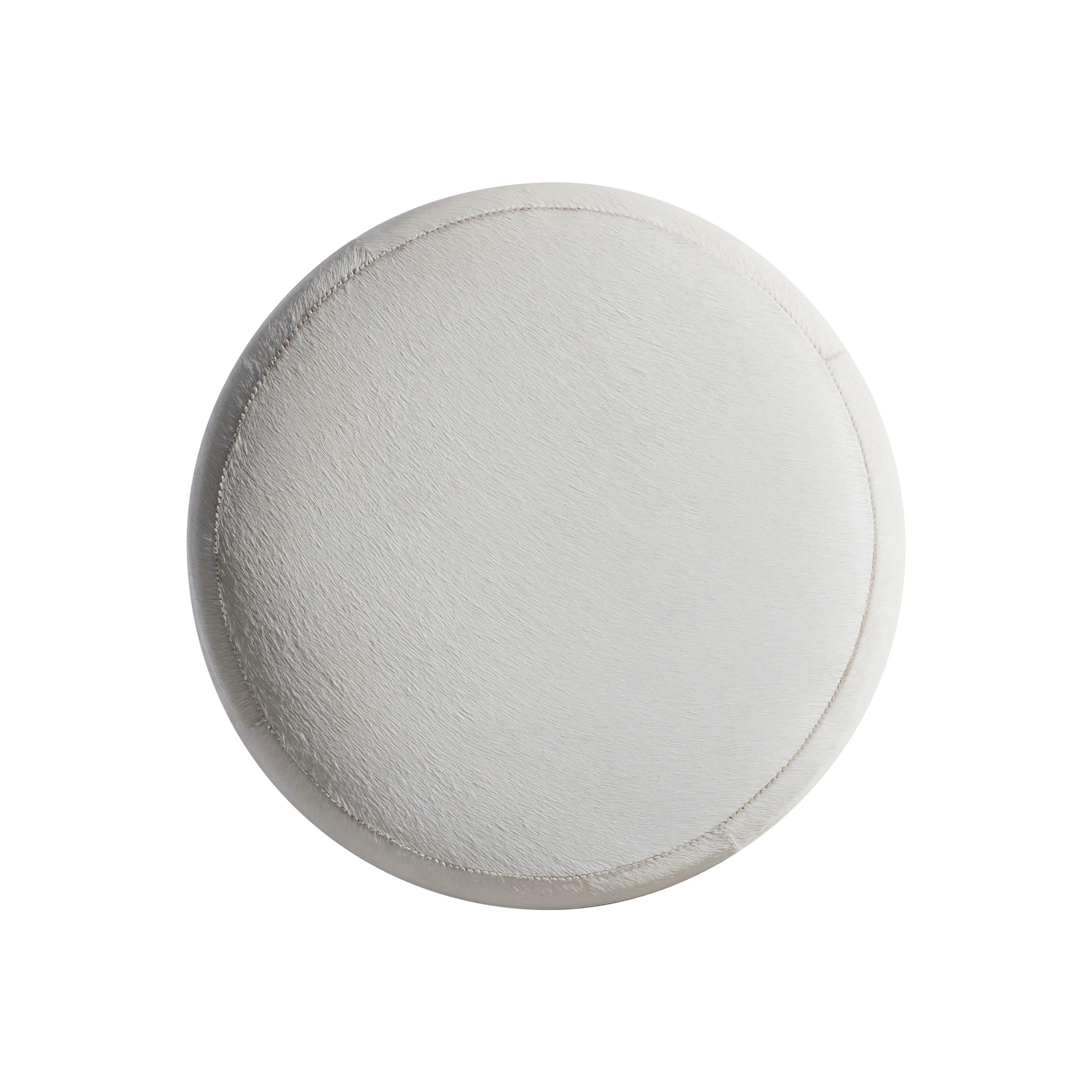 Ash Leather Ottoman - Image 3