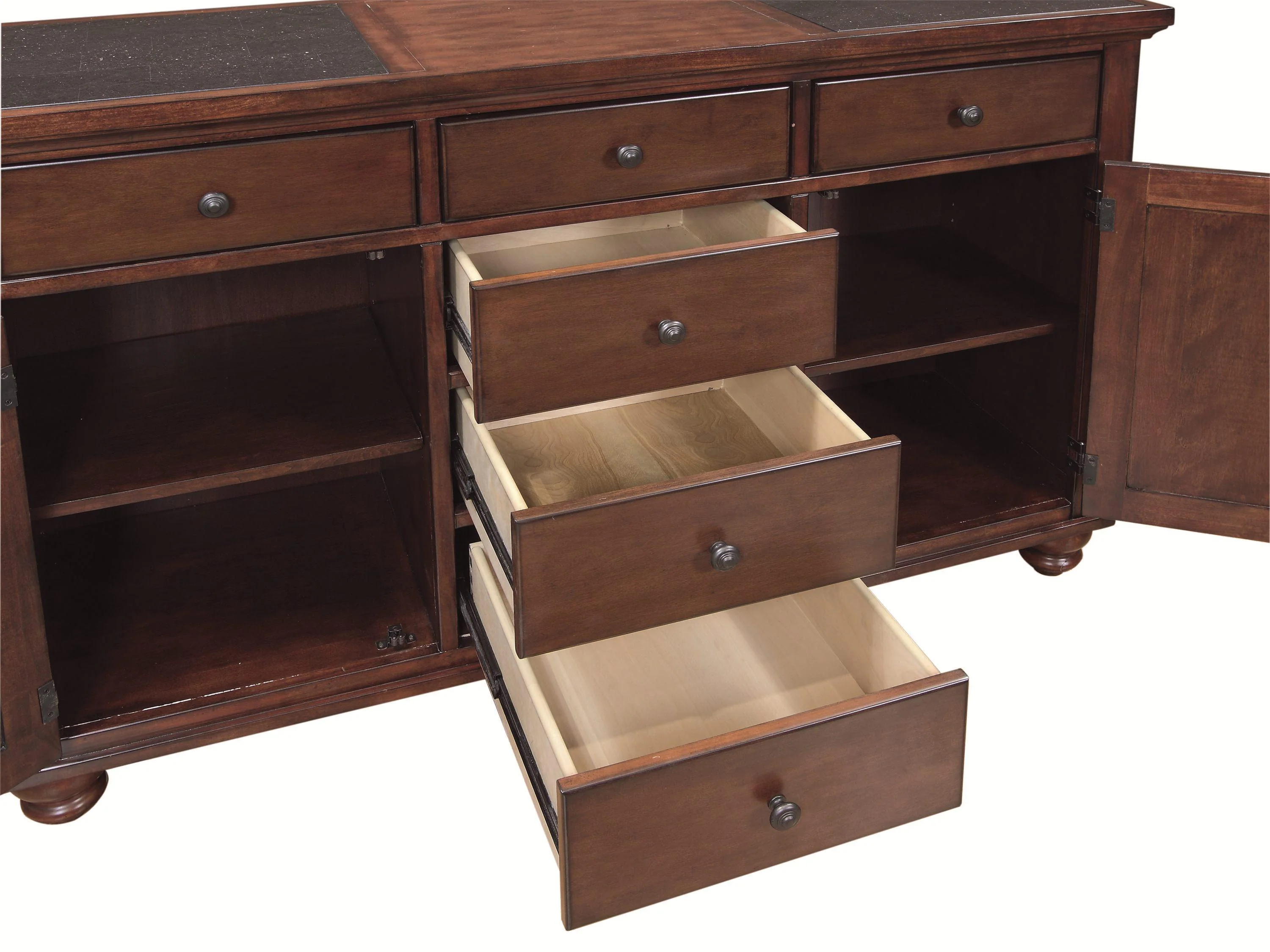 Aspenhome Cambridge Server in Brown Cherry ICB-6802 - Image 2