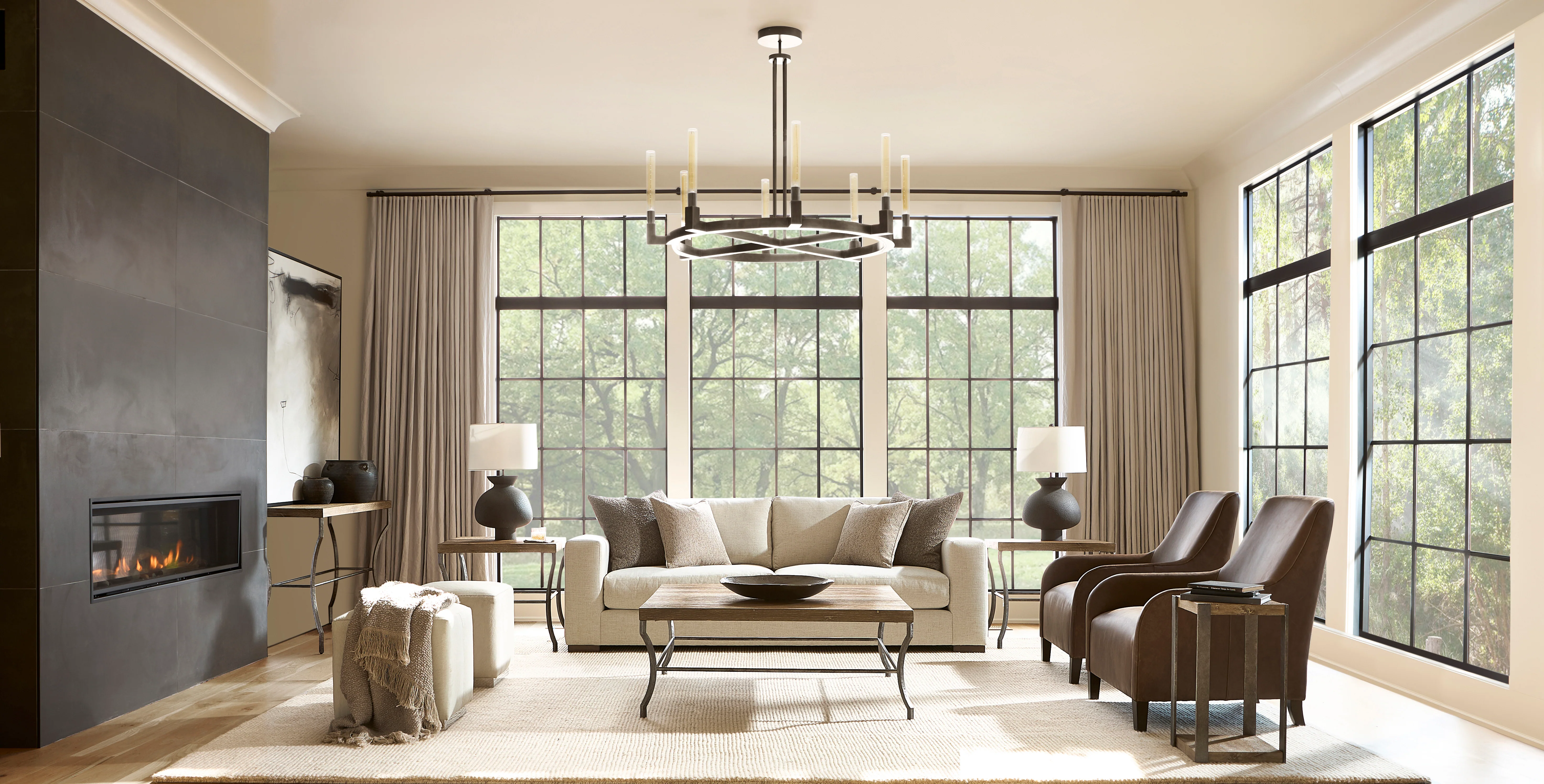 Aspen Leather Ottoman - Image 6