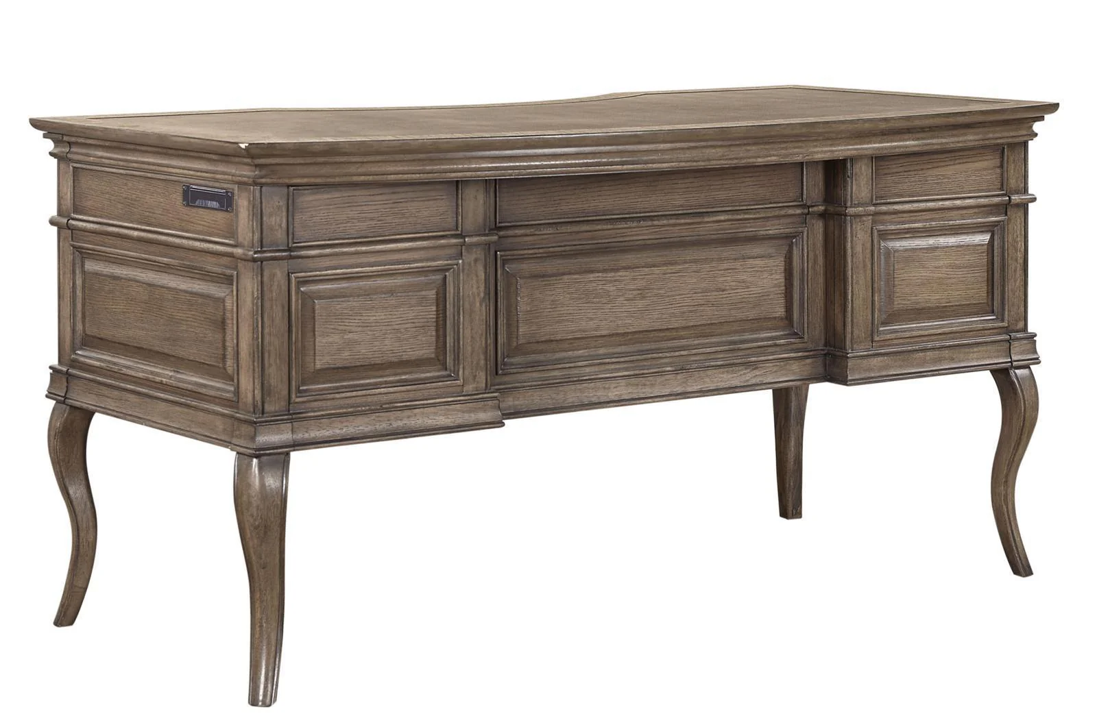 Aspenhome Arcadia 60" Half Pedestal Desk in Truffle - Image 2