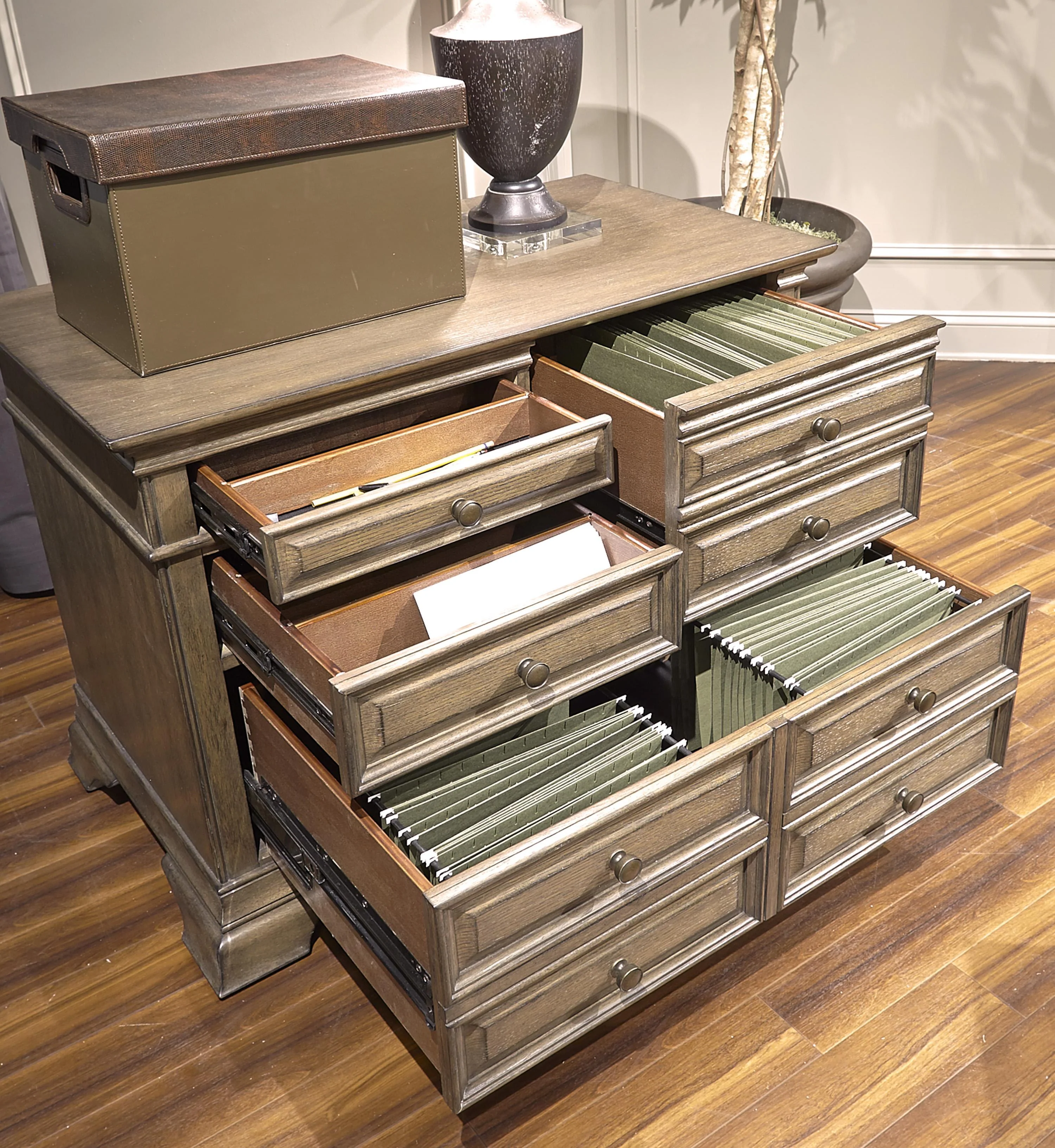 Aspenhome Arcadia Combo File Cabinet in Truffle - Image 2