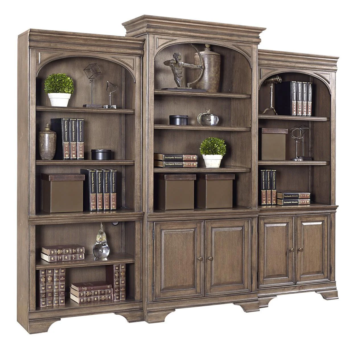 Aspenhome Arcadia Door Bookcase in Truffle - Image 2