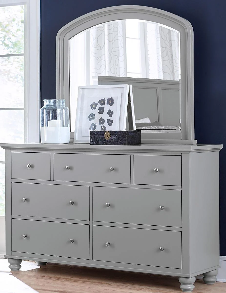 Aspenhome Cambridge 7 Drawer Double Dresser in Grey - Image 2