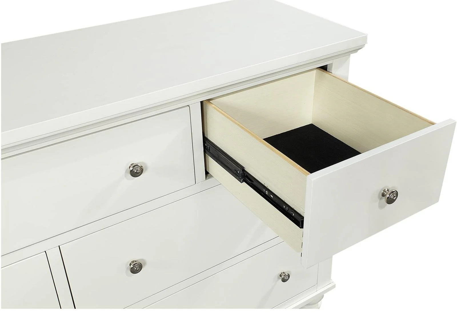 Aspenhome Cambridge 7 Drawer Double Dresser in White - Image 3