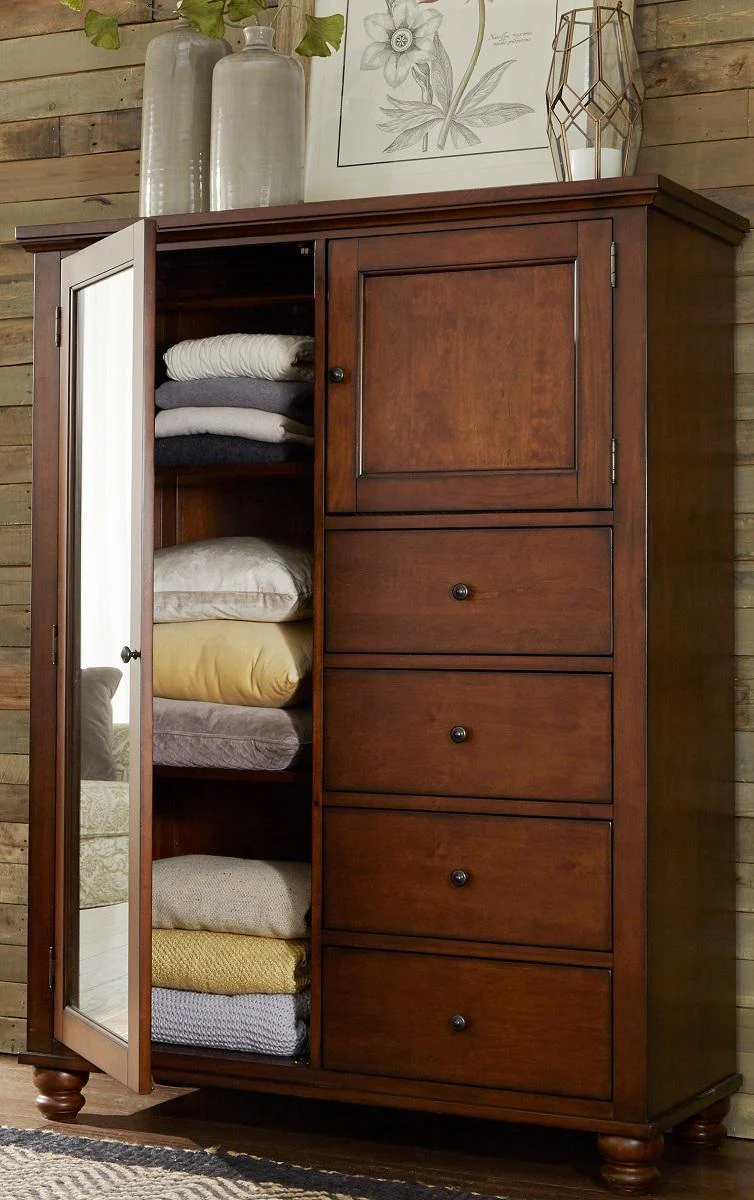 Aspenhome Cambridge Chiffarobe in Brown Cherry - Image 2