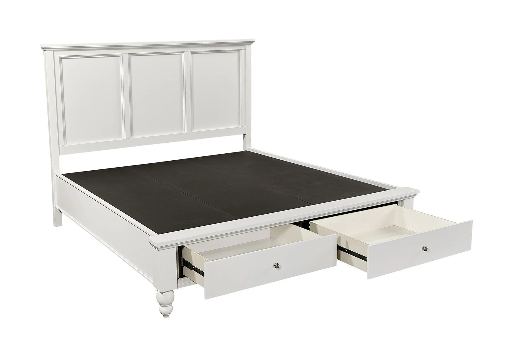 Aspenhome Cambridge Queen Panel Storage Bed in White - Image 2