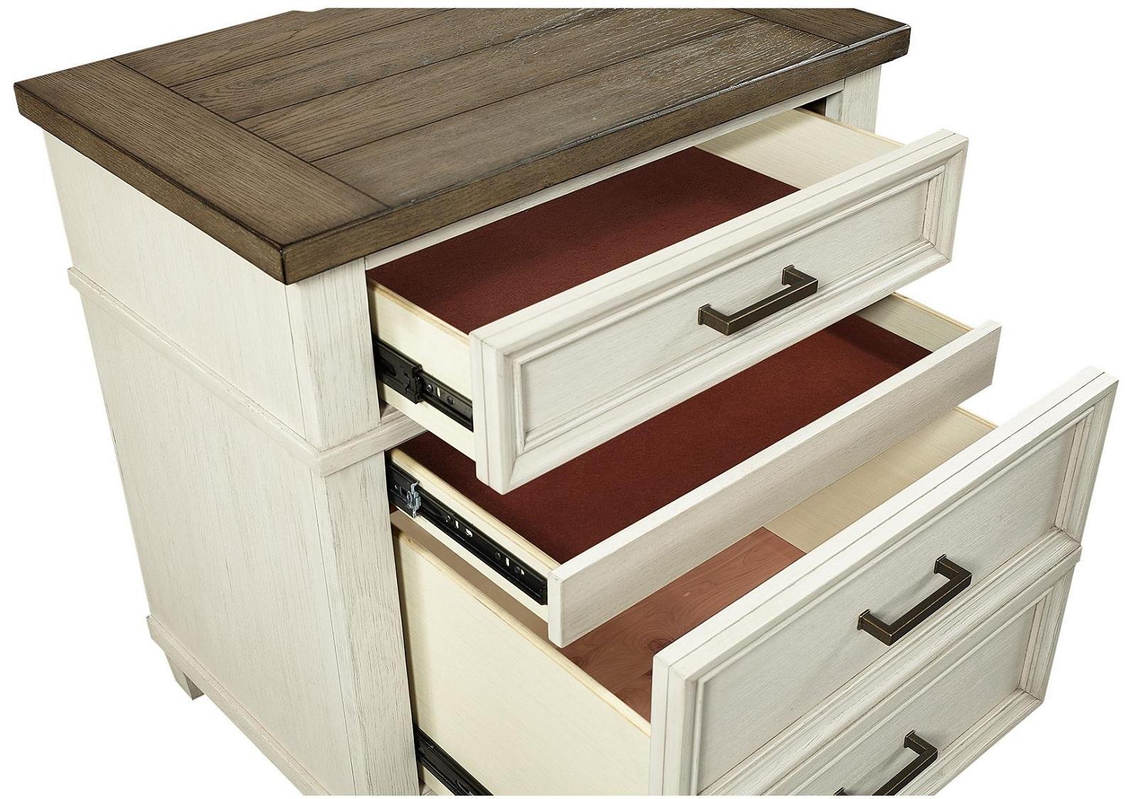 Aspenhome Caraway 2 Drawer Nightstand in Aged Ivory - Image 2