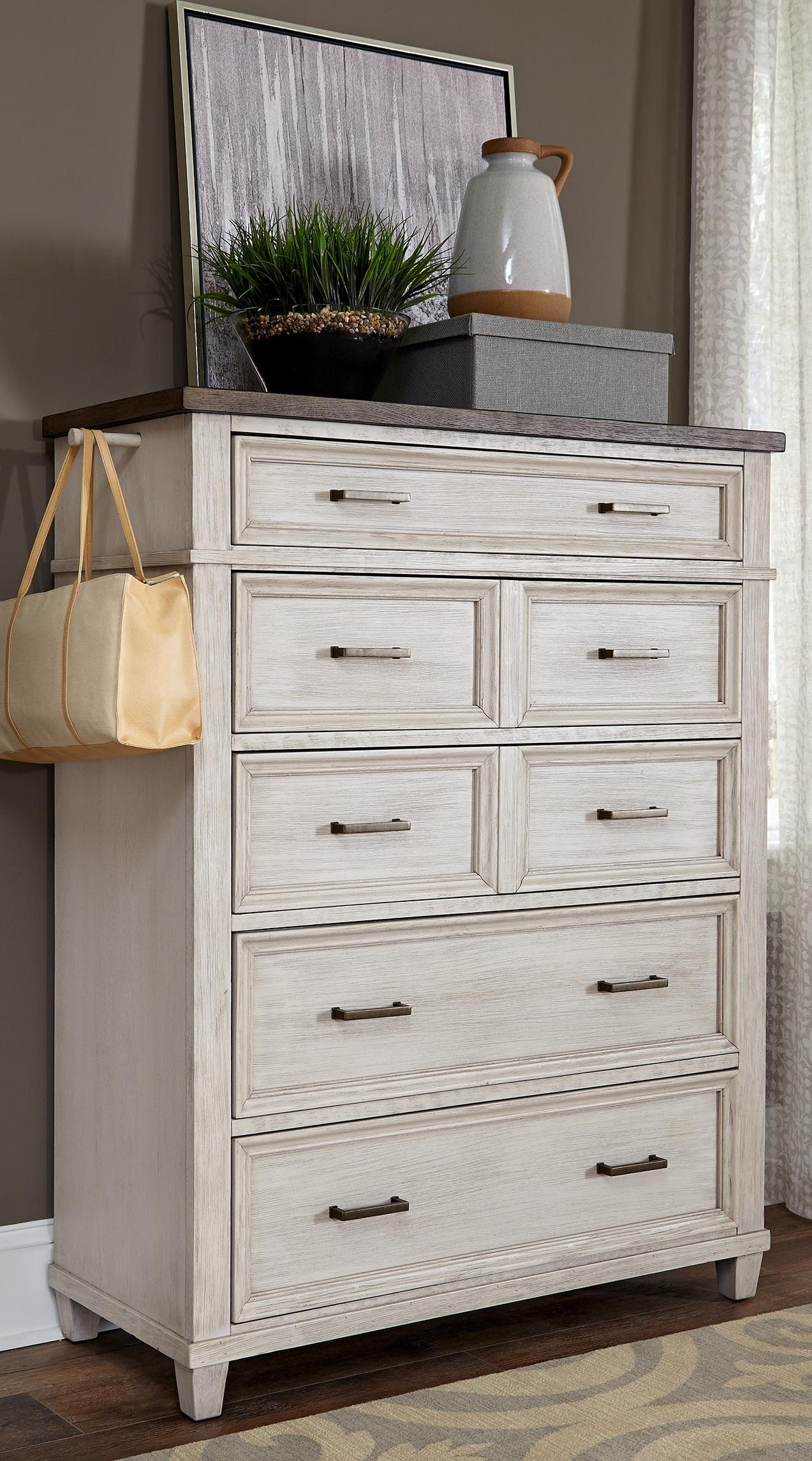 Aspenhome Caraway 7 Drawer Chest in Aged Ivory - Image 3